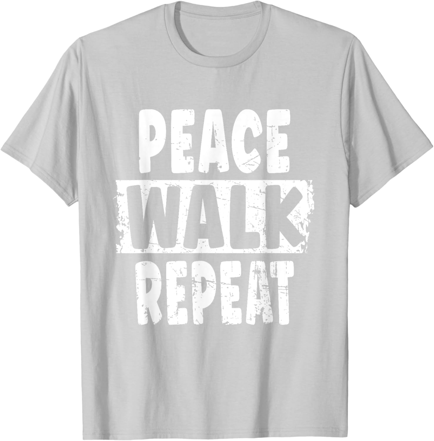 Peace Walk Repeat T-Shirt for Outdoor Enthusiasts and Silent Walk Lovers - 21