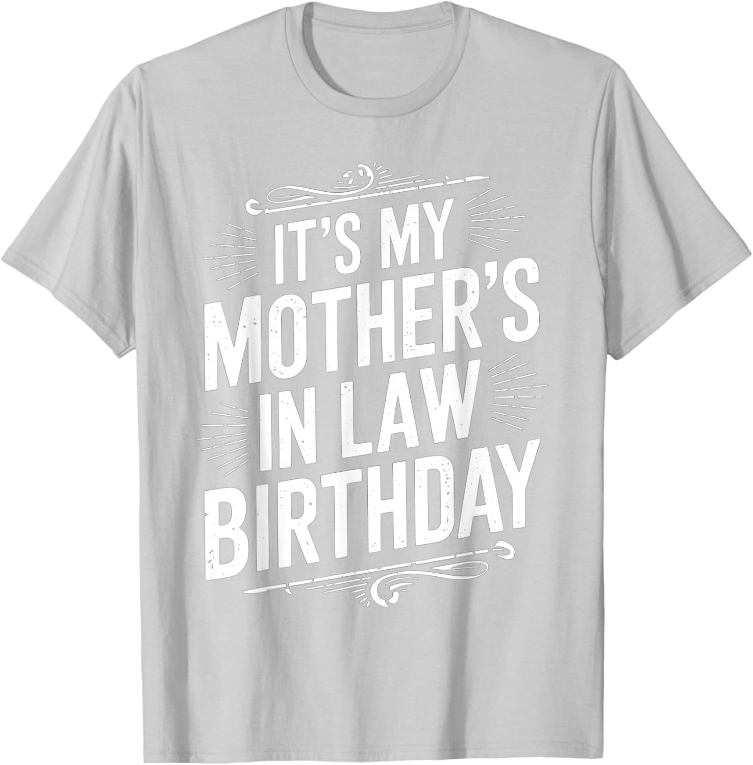 Vintage Distressed It's My Mother-in-Law's Birthday T-Shirt for Men and Kids - 3
