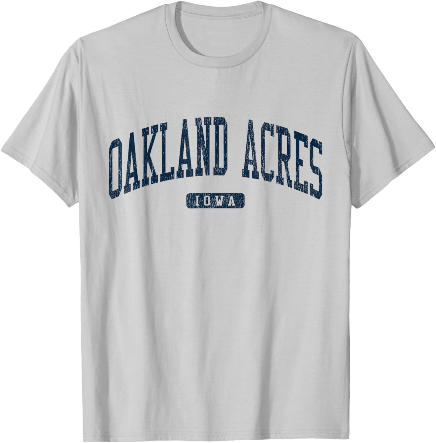 Oakland Acres Iowa College Style Blue T-Shirt for Casual Wear - 13