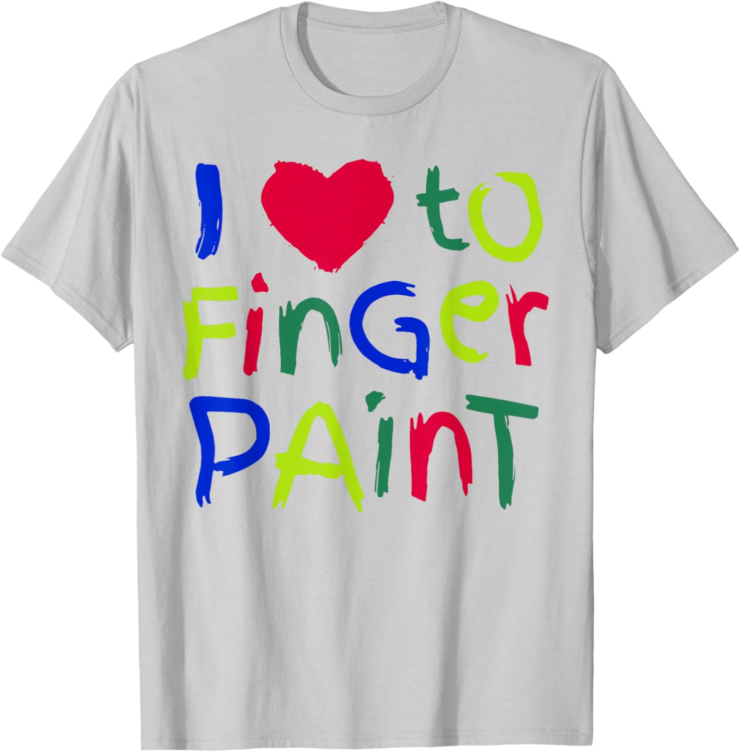 I Love To Finger Paint Couples Valentine T-Shirt for Creative Lovebirds - 6