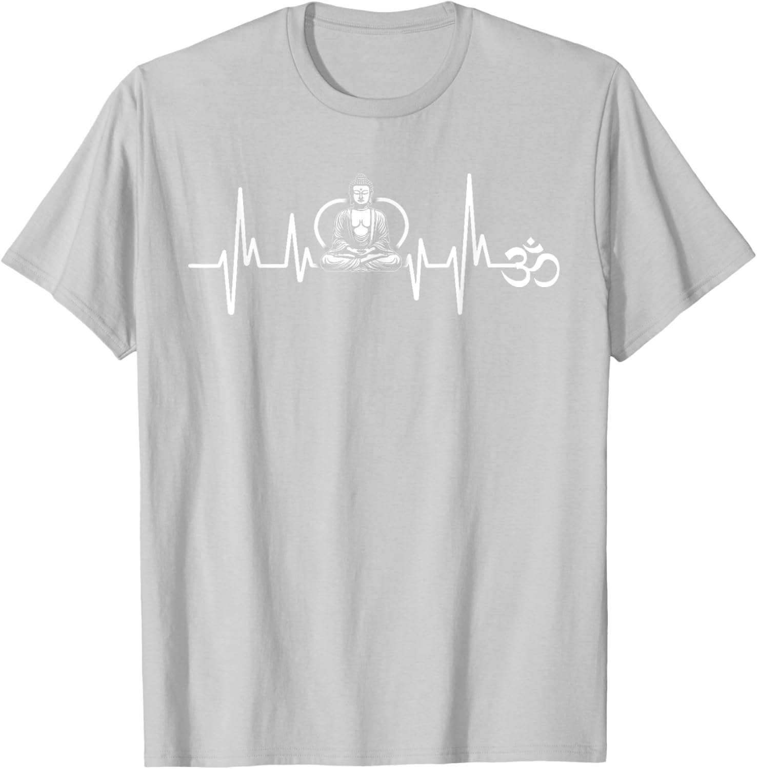 Om Heartbeat Funny Sacred Ohm Yoga Meditation Cool T-Shirt for Him & Her - 20