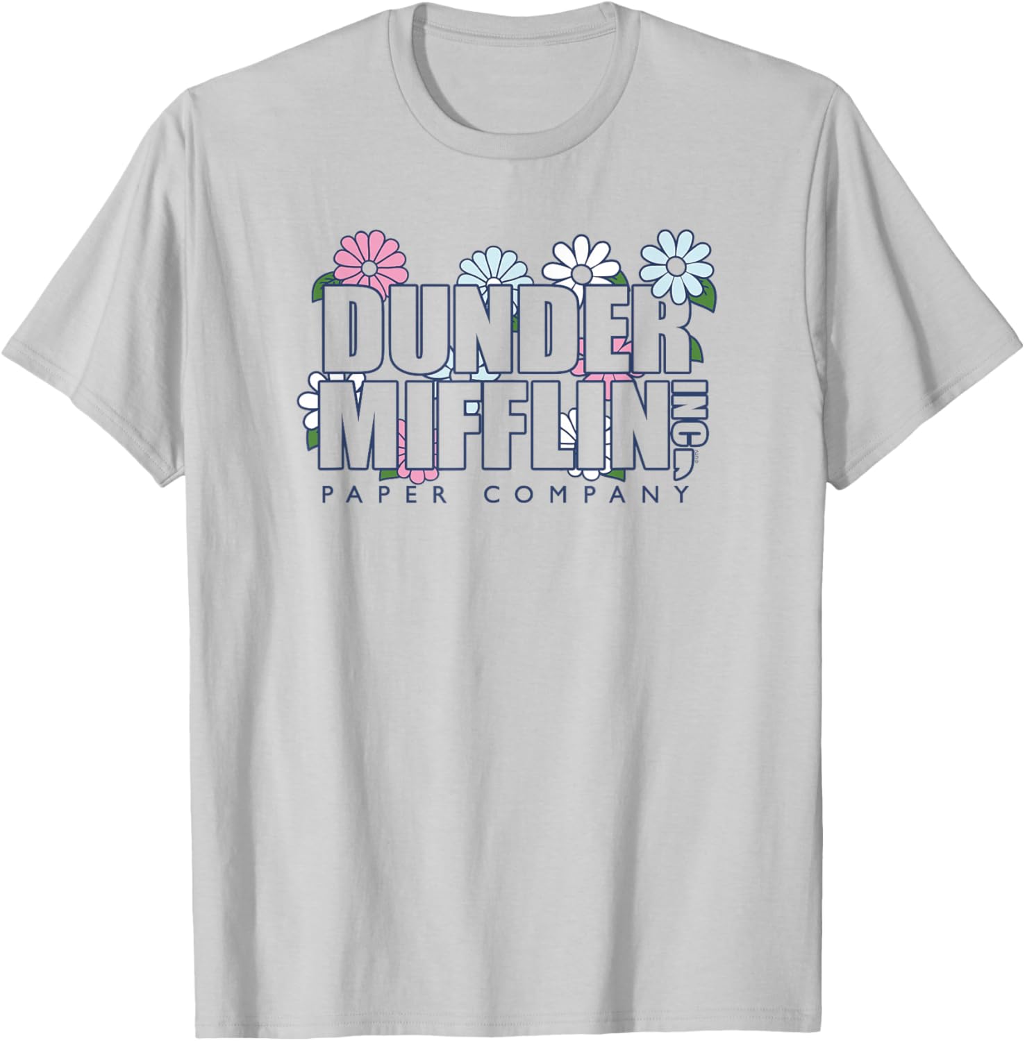 Dunder Mifflin Groovy Flower T-Shirt for Fun Office Wear - 3