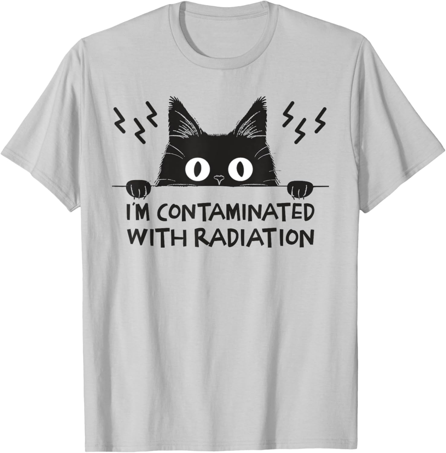 Radiation Contaminated Japanese Cat Meme T-Shirt for Cat Lovers - 5
