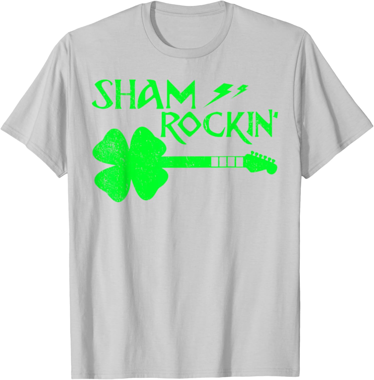 Sham Rockin’ Shamrock Guitar T-Shirt for St. Patrick's Day Celebrations - 11