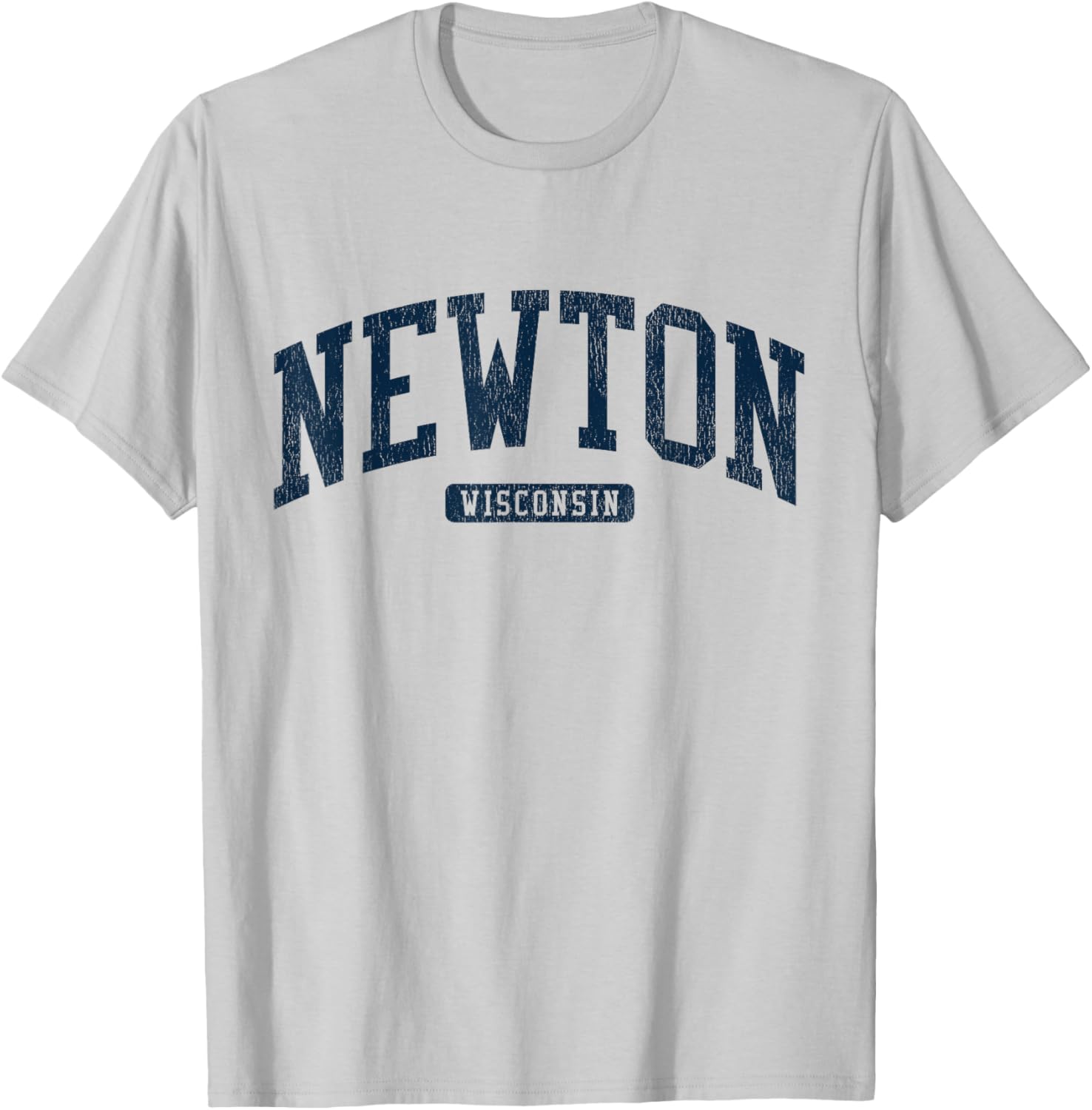 Newton Wisconsin College University Style Blue T-Shirt for Men and Women - 8