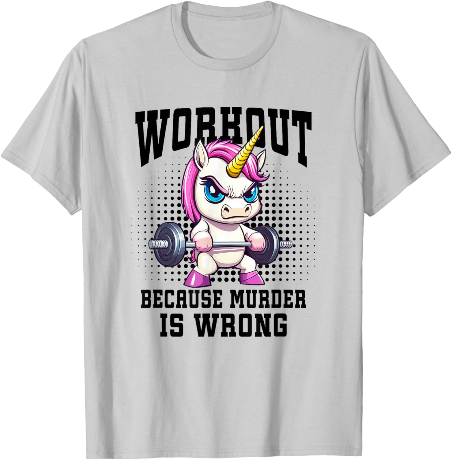 Unicorn Weightlifter T-Shirt for Bodybuilders and Gym Enthusiasts - 7