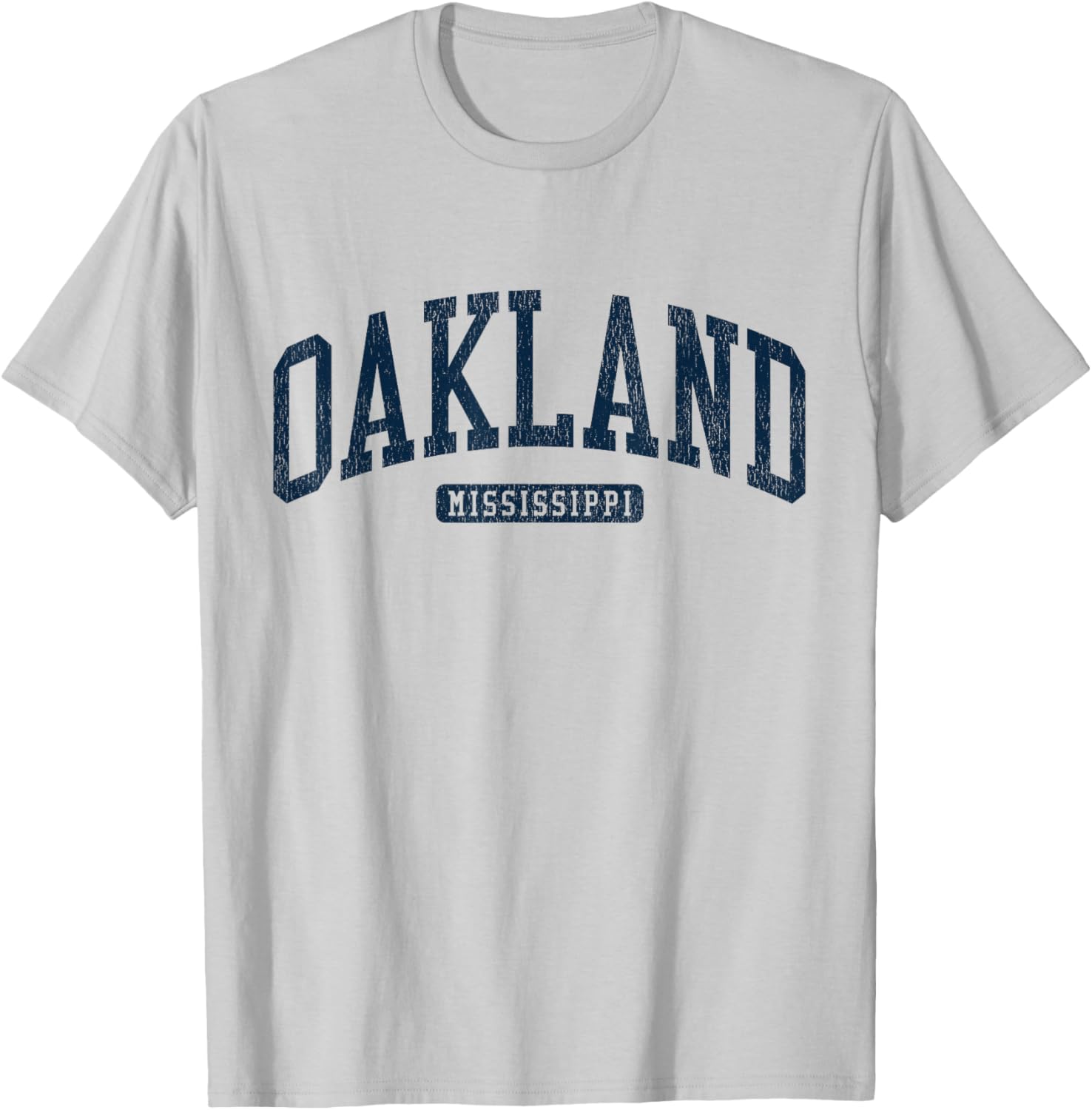Oakland Mississippi College University Style Blue T-Shirt for Students - 14