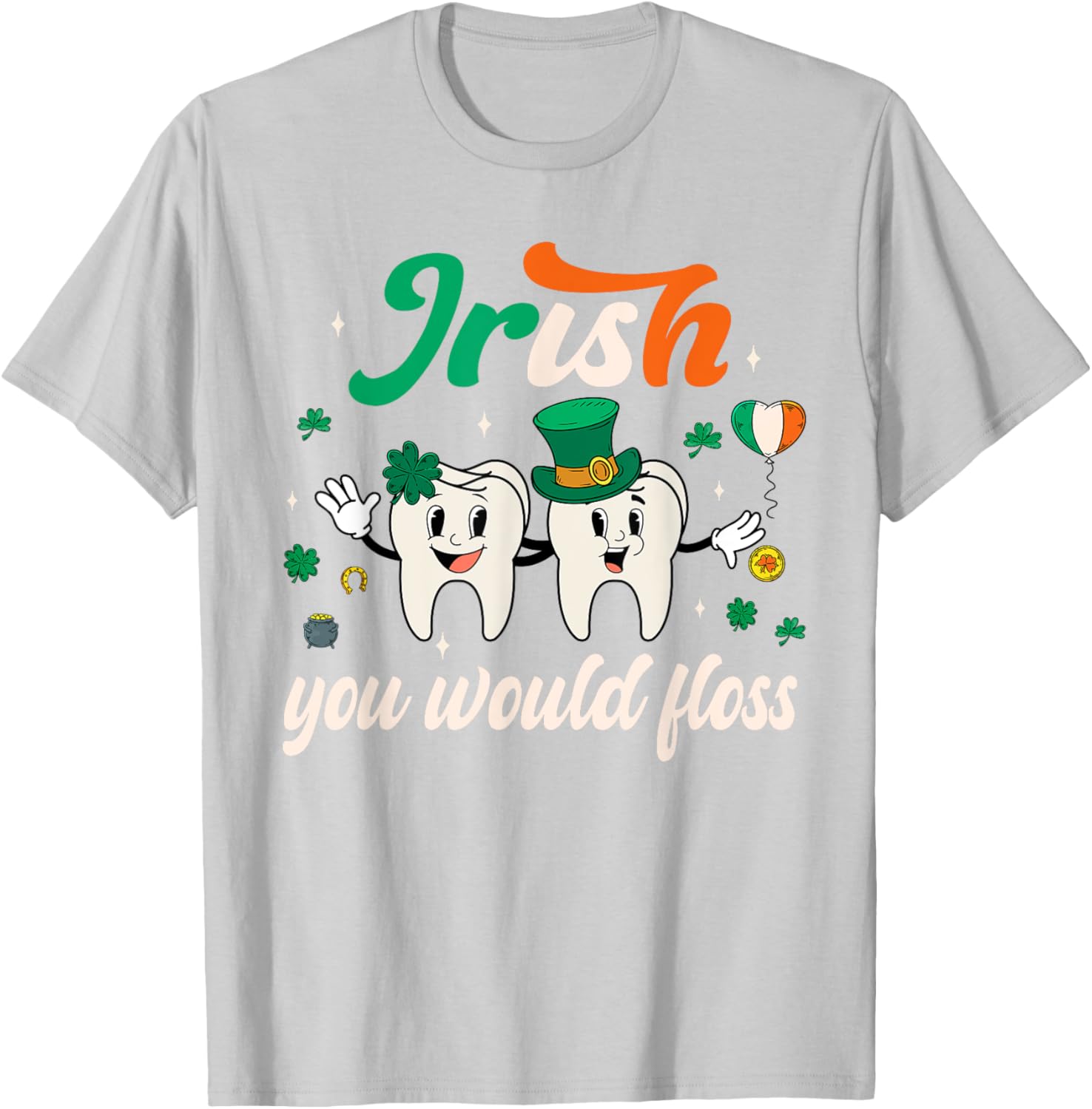 Retro Groovy Irish Dentist Tooth Patrick's T-Shirt for Fun Dental Style - 5