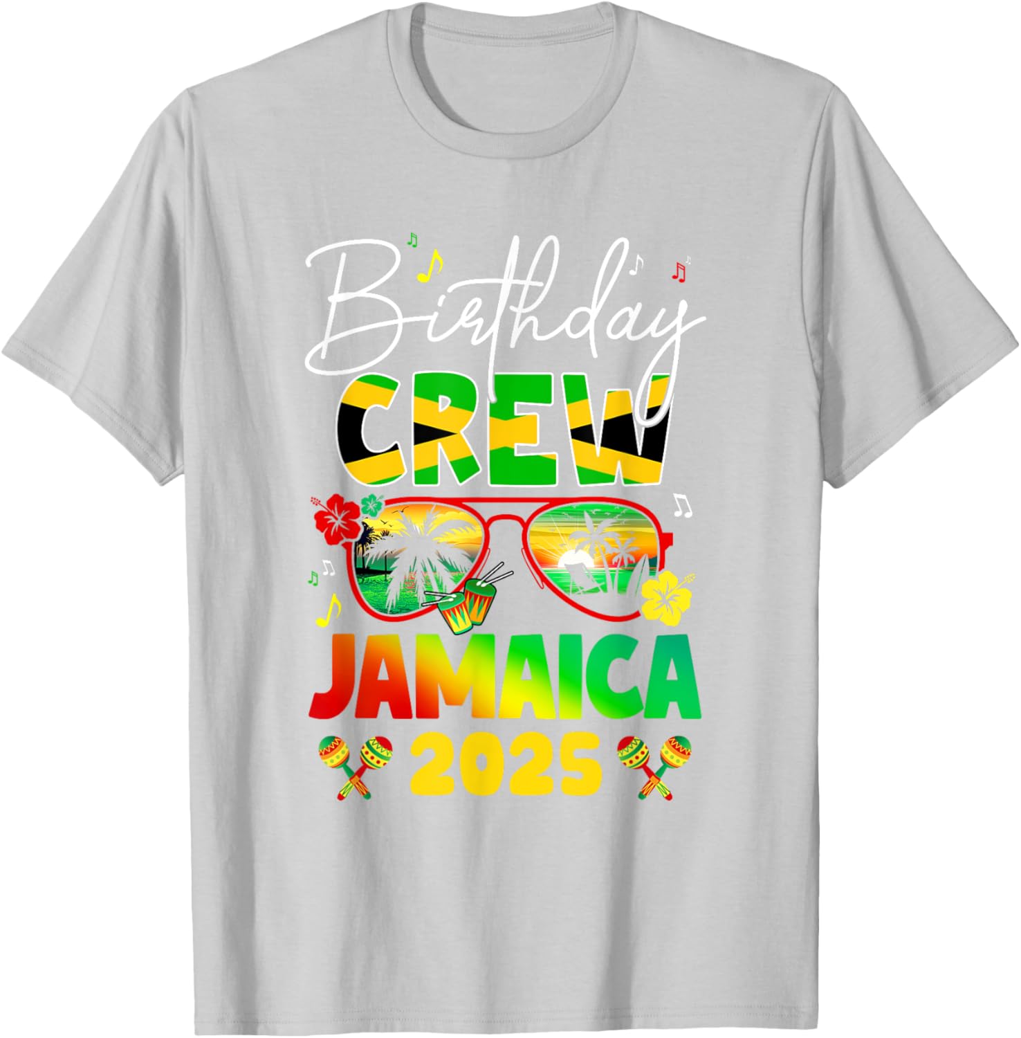 Birthday Crew Jamaica 2025 Birthday Girl Matching T-Shirt for Fun Parties - 4