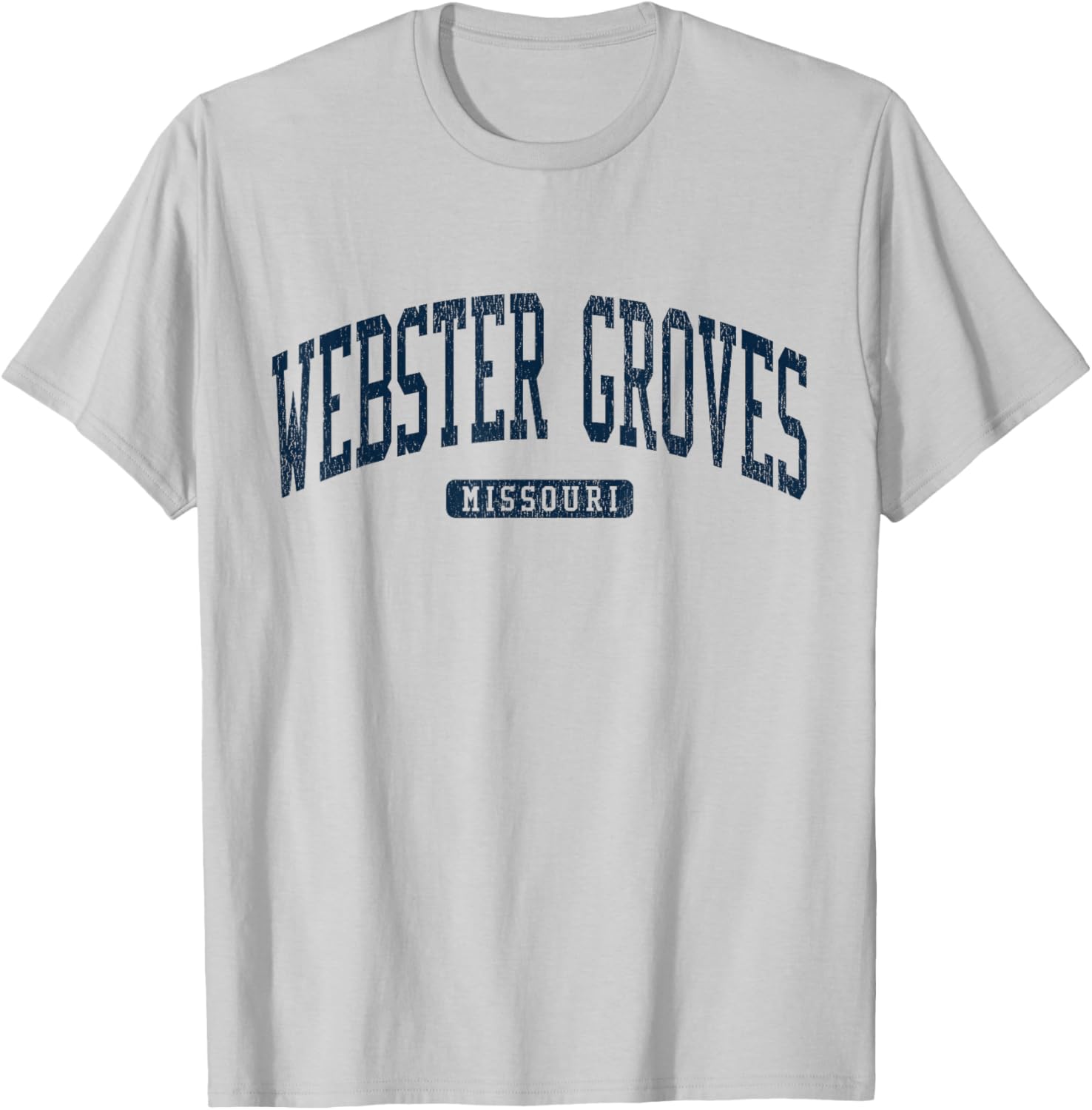 Webster Groves Missouri College Style Blue T-Shirt for Students and Alumni - 7