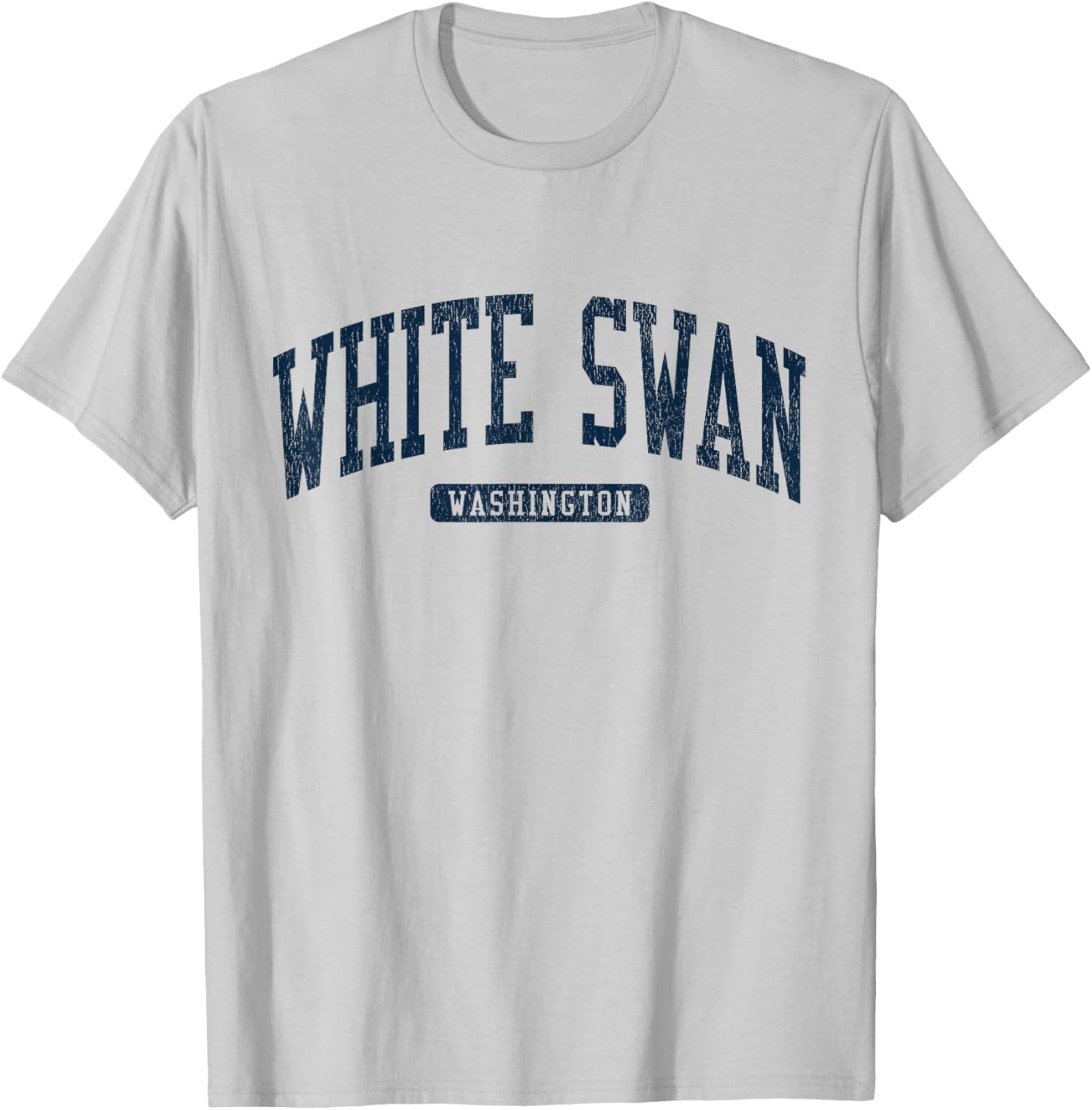 White Swan College University Style Blue T-Shirt for Washington WA Fans - 6