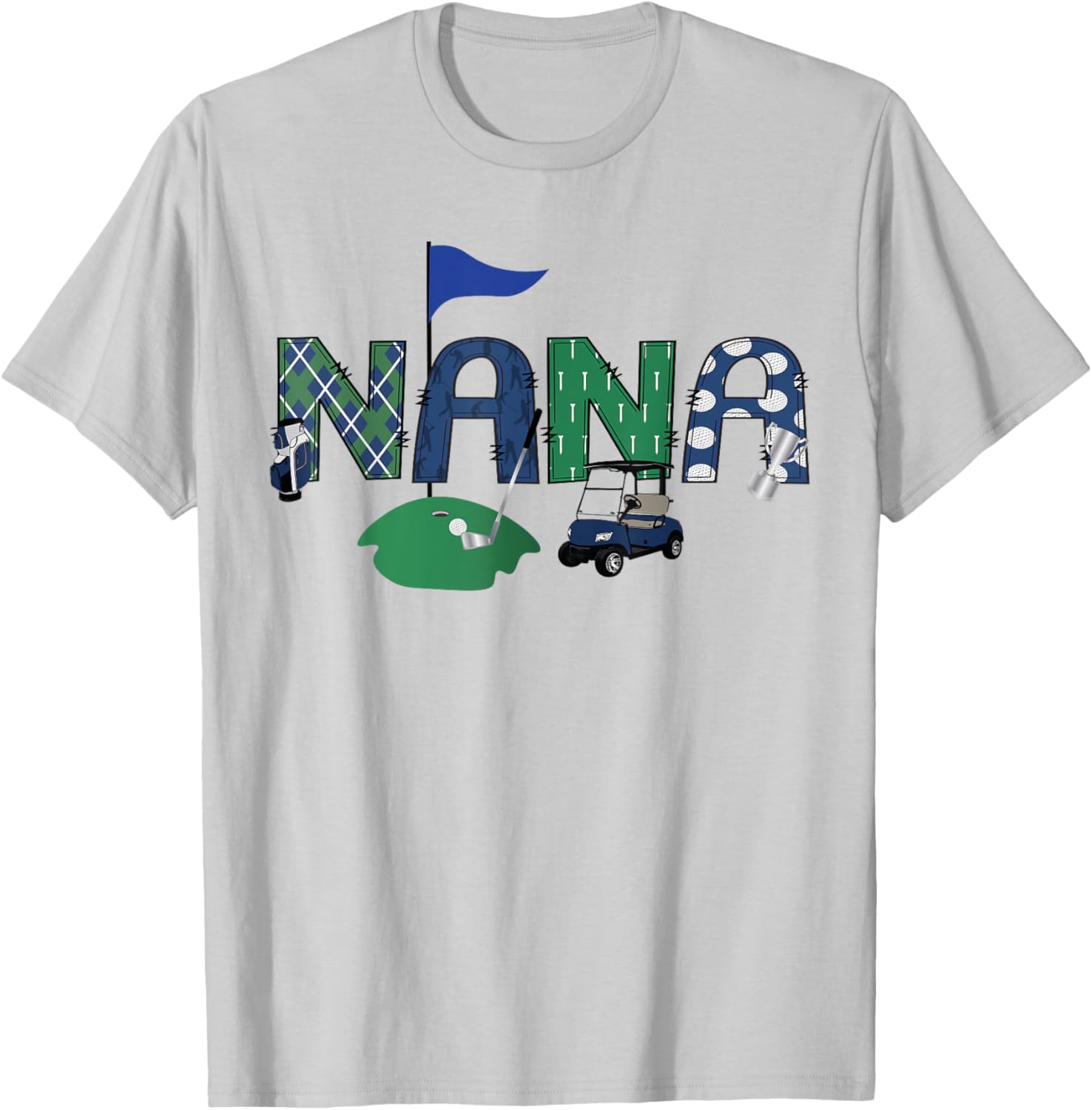 Adorable Golf Nana Hole In One First Birthday Party T-Shirt for Kids - 1