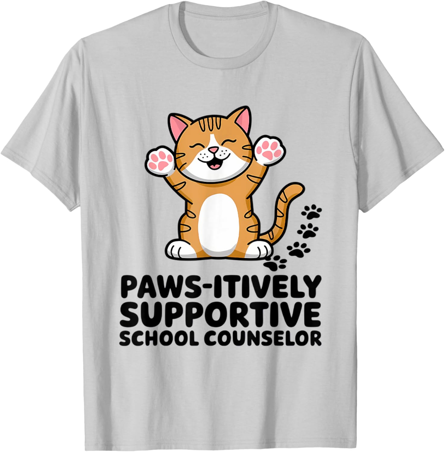 Adorable School Counselor Cat T-Shirt for Supportive Comfort and Style - 8