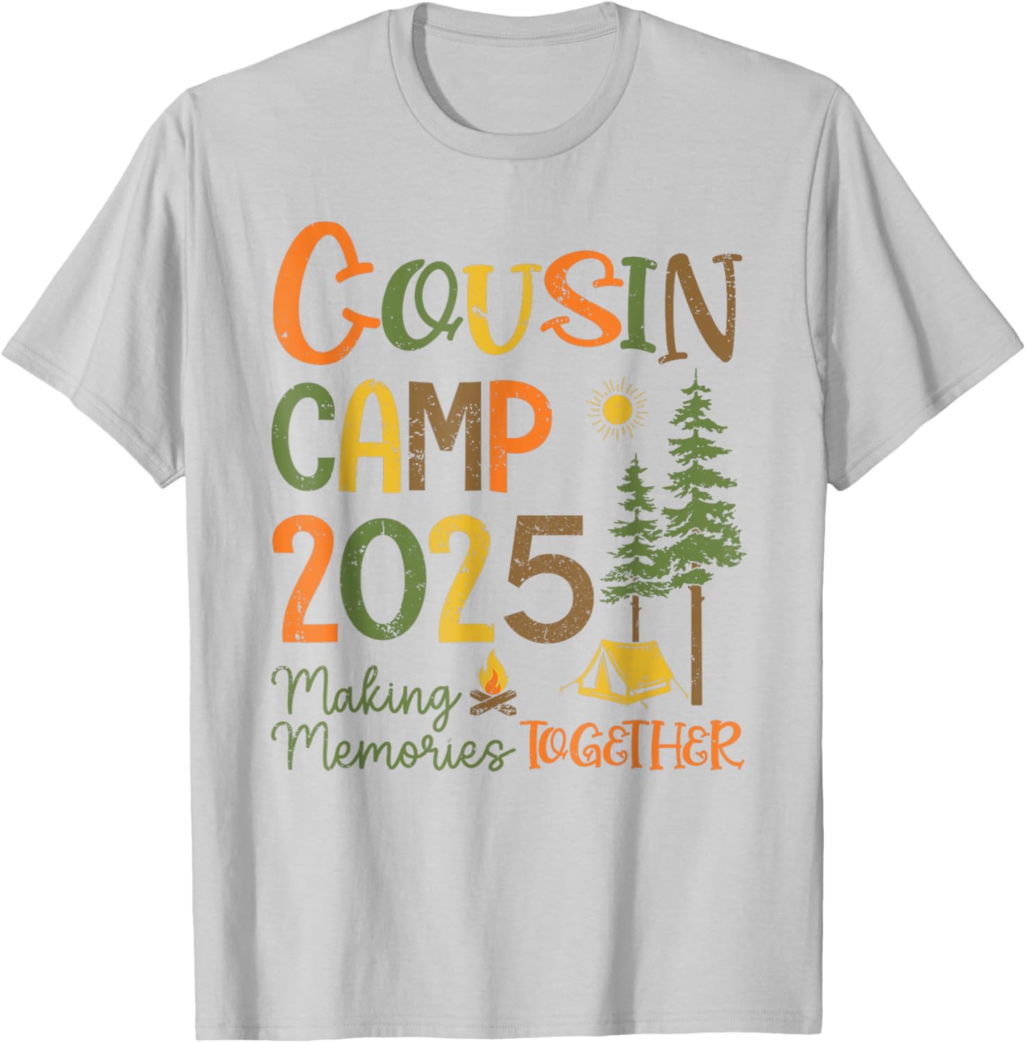 Cousin Camp 2025 Matching T-Shirts for Family Fun and Memories - 13