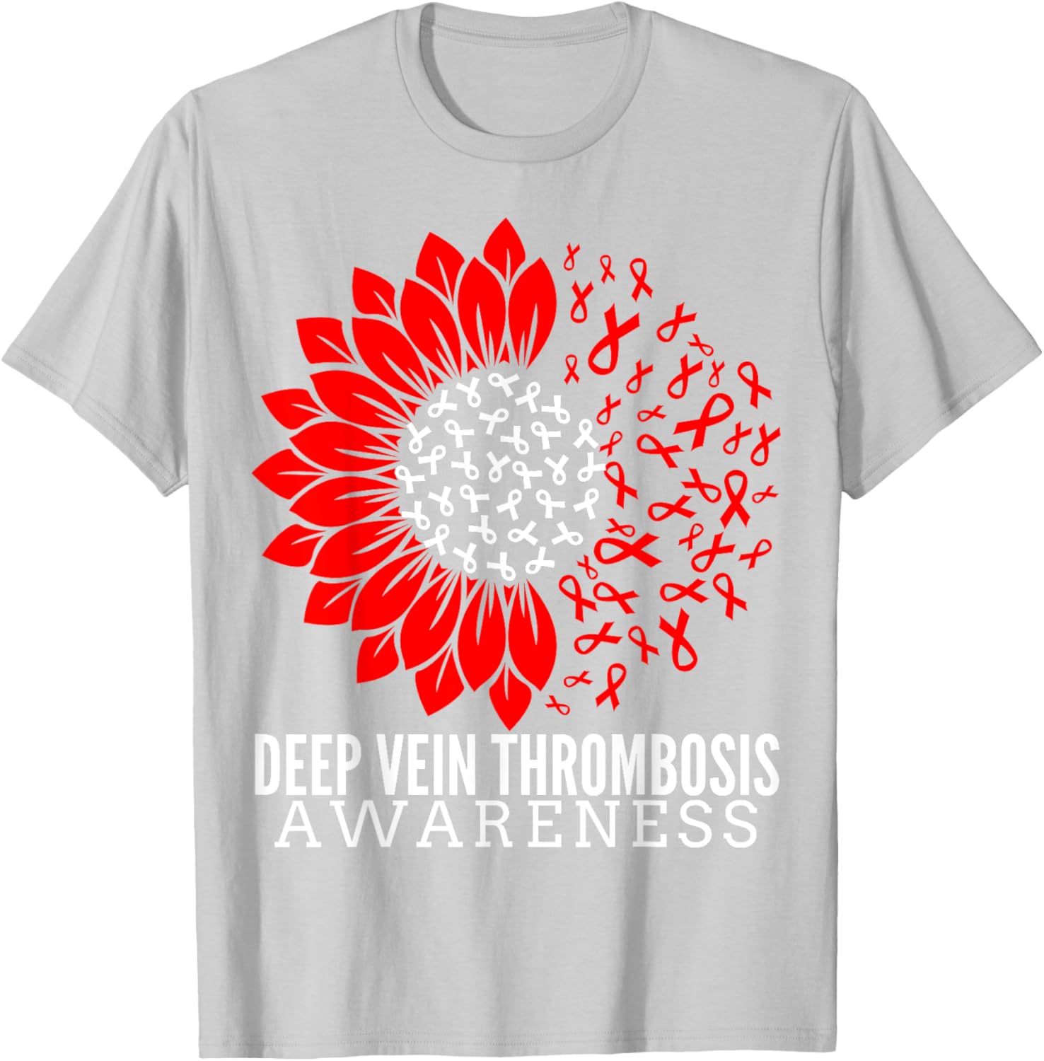 DVT Fighter Sunflower Ribbon T-Shirt for Deep Vein Thrombosis Awareness - 19