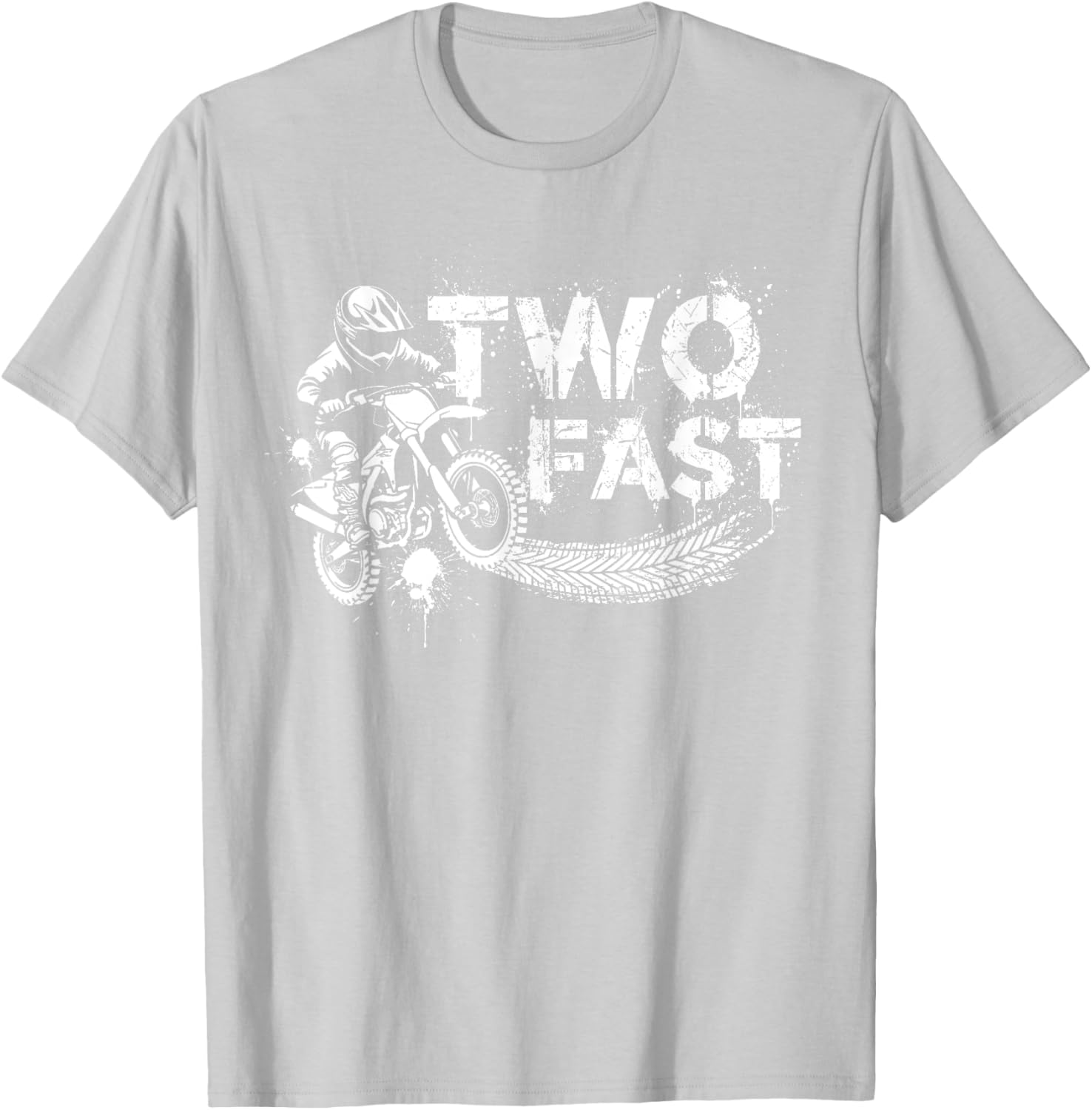 Fast Dirt Bike Birthday T-Shirt for 2nd Birthday Boy - Fun Decorations - 17