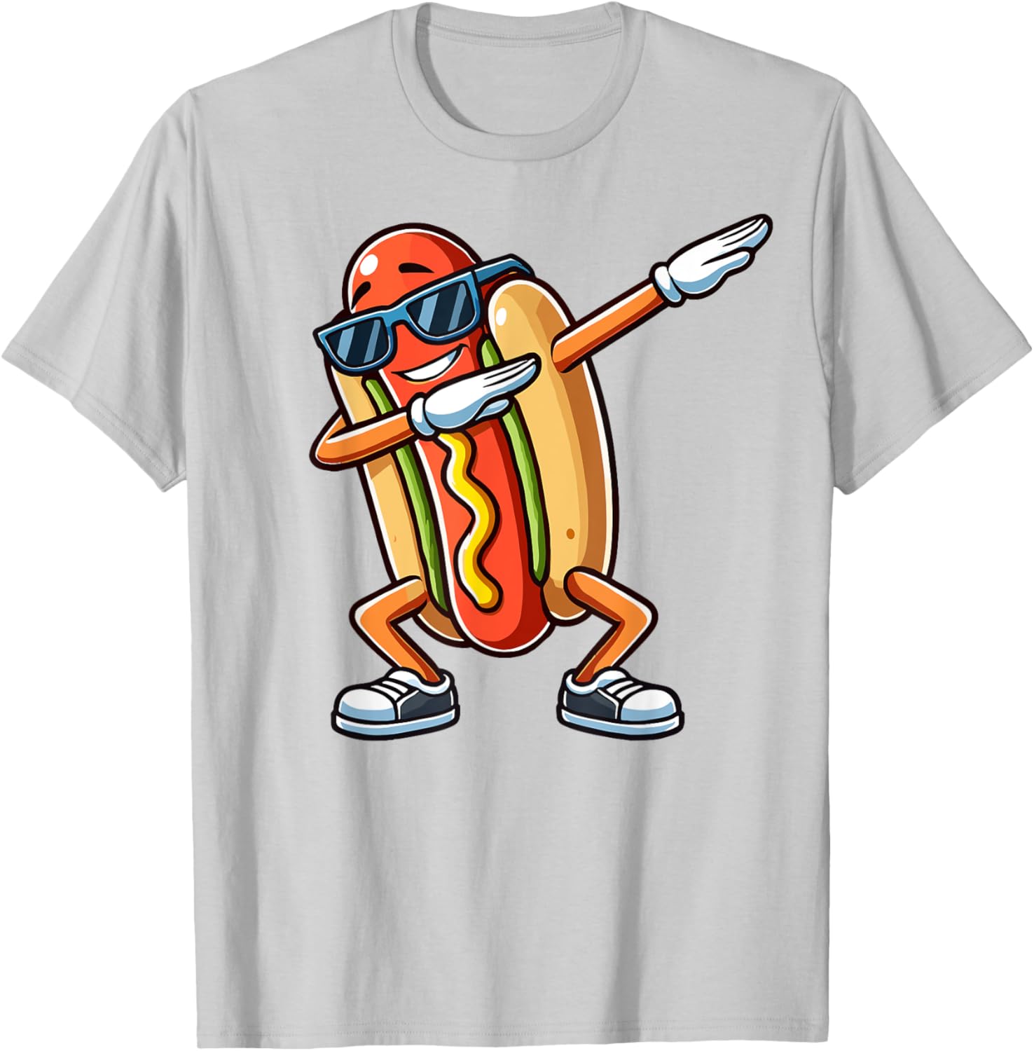 Funny Dabbing Hotdog Sunglasses Kids T-Shirt for Dog and Hotdog Lovers - 19