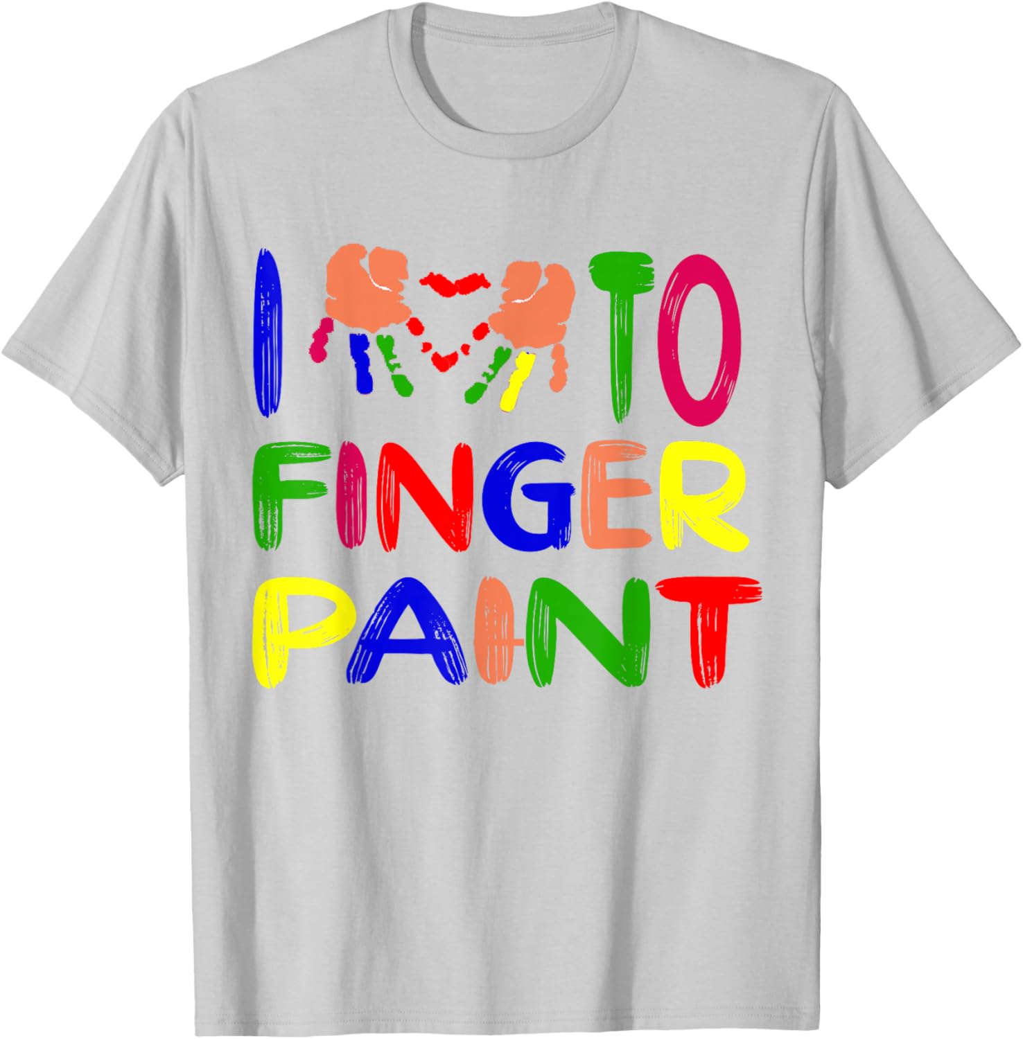 Cute Couple Valentine T-Shirt I Heart Love to Finger Paint Gift - 6