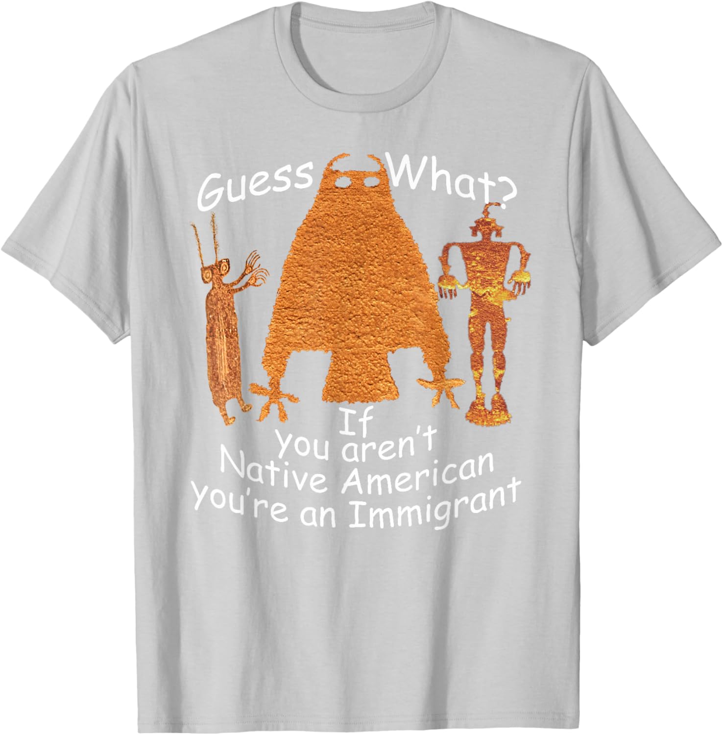 Native American Heritage Immigrant Petroglyph T-Shirt for Everyone - 1