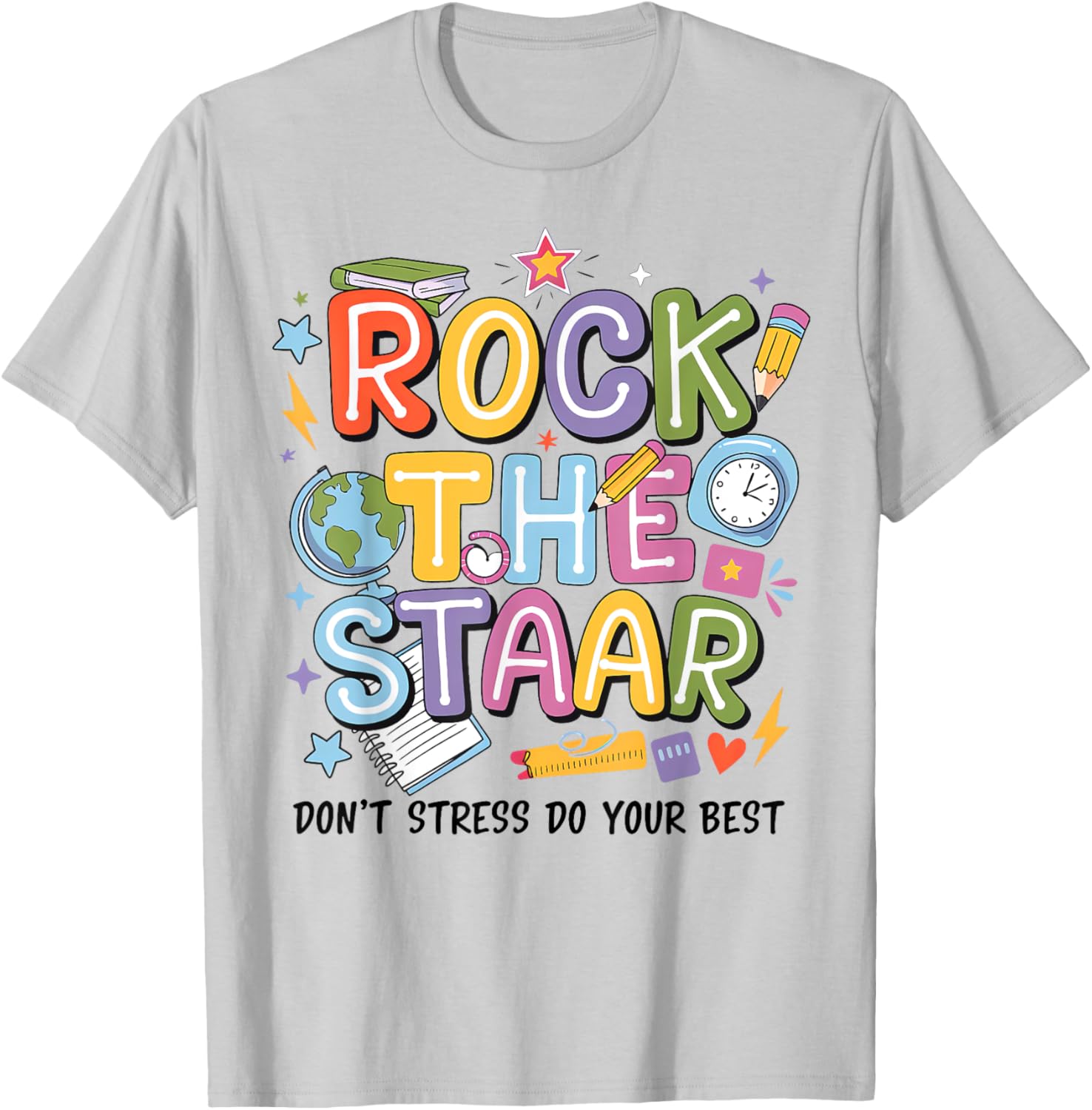 Rock The Test STARR Day Teacher Motivational T-Shirt for Testing Success - 6