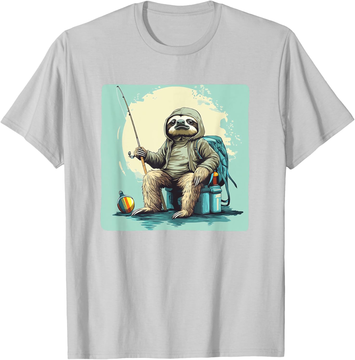 Fishing Sloth T-Shirt - Slow and Steady Wins the Catch Apparel - 15