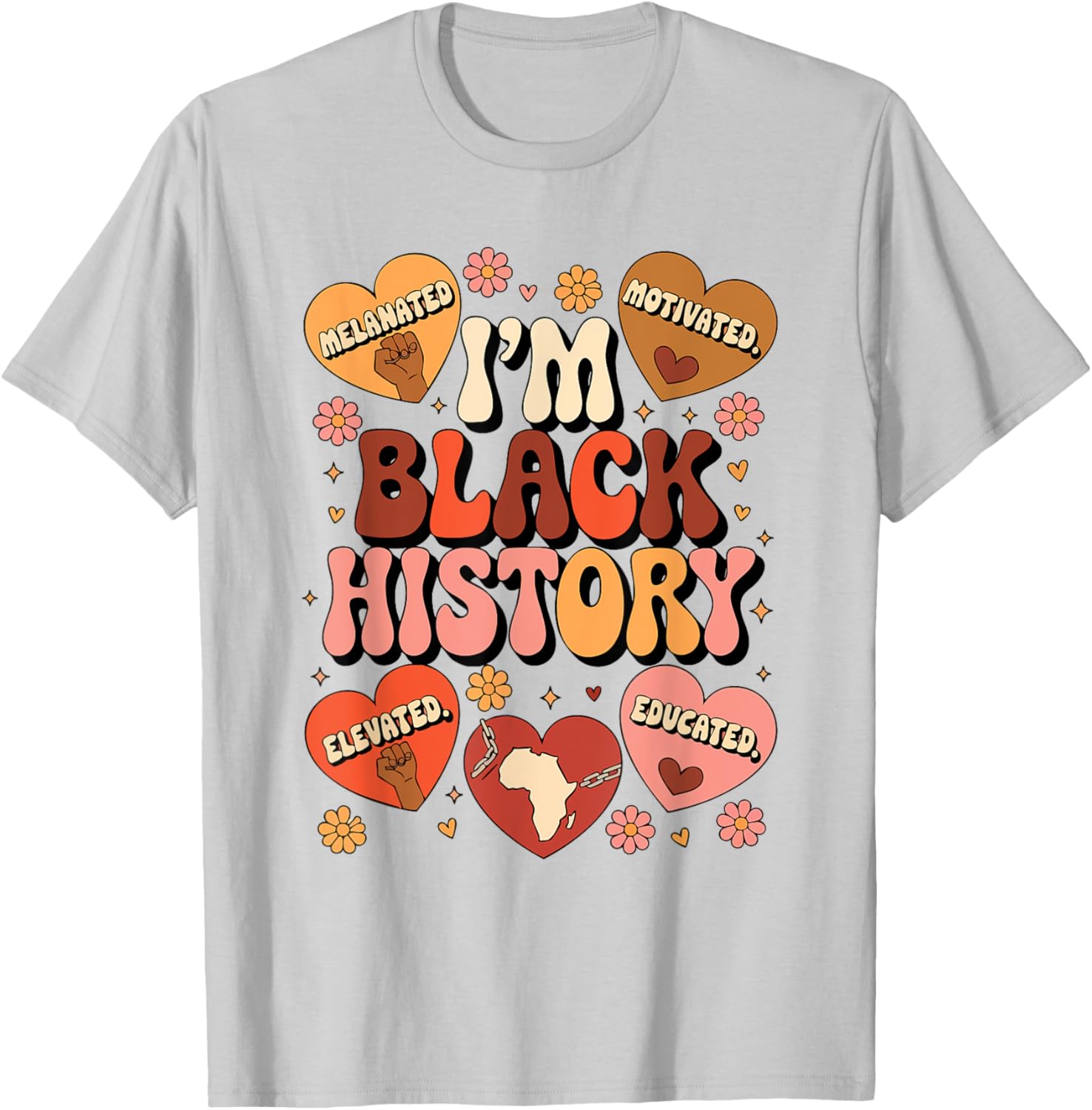 Black History Pride Afro Motivation T-Shirt for Empowered Style - 17