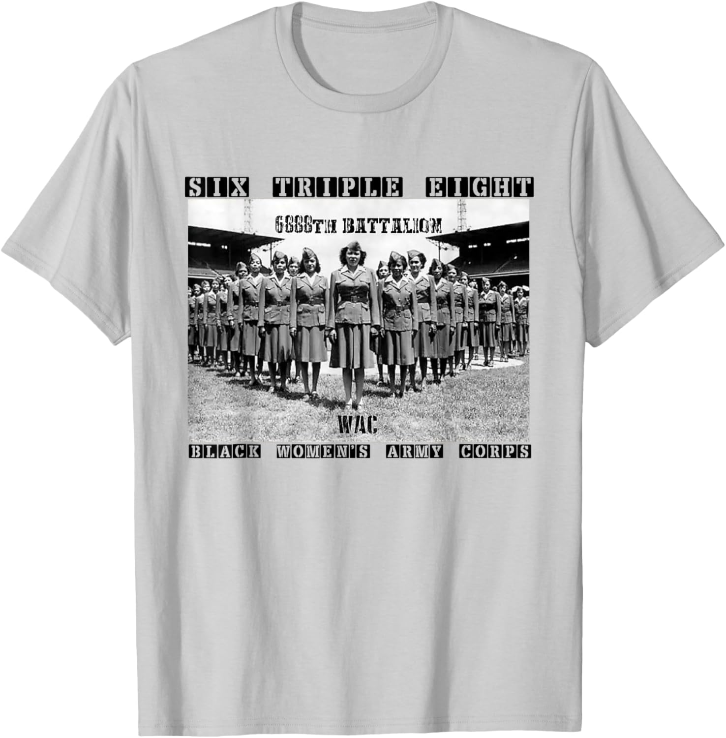 Elegant 6888th Army Corps T-Shirt for Black Women – Support Charity Adams - 13