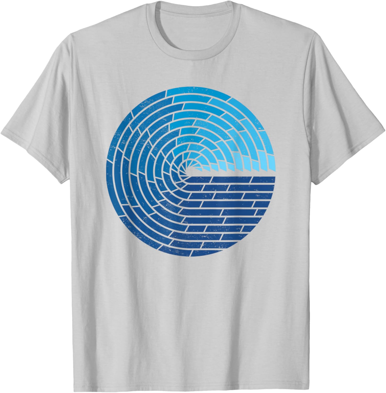 Vintage Ocean Circle Design T-Shirt for Trendy Beach Lovers - 1
