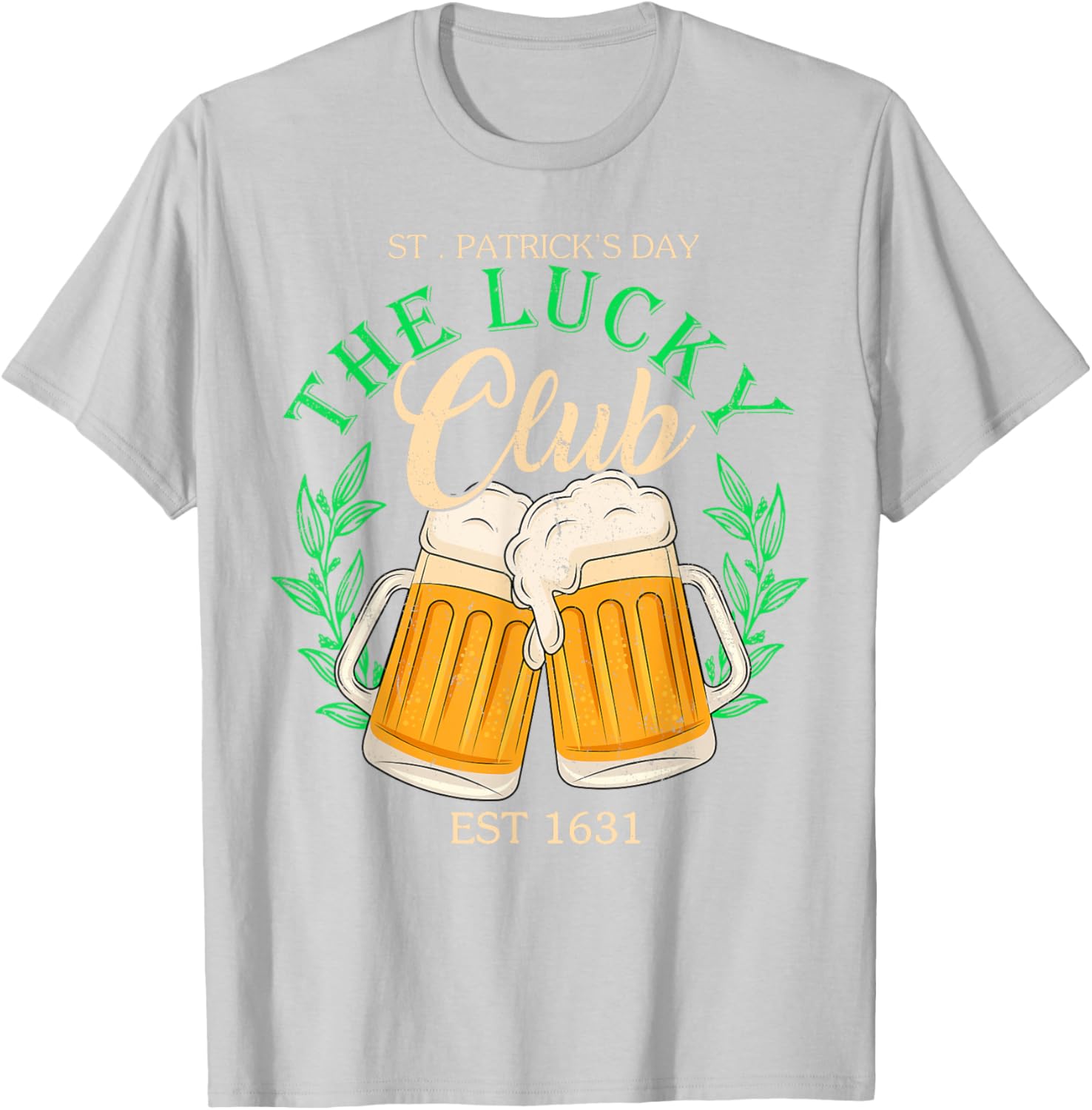 Lucky Club St. Patrick's Day Beer T-Shirt for Irish Group Fun - 29