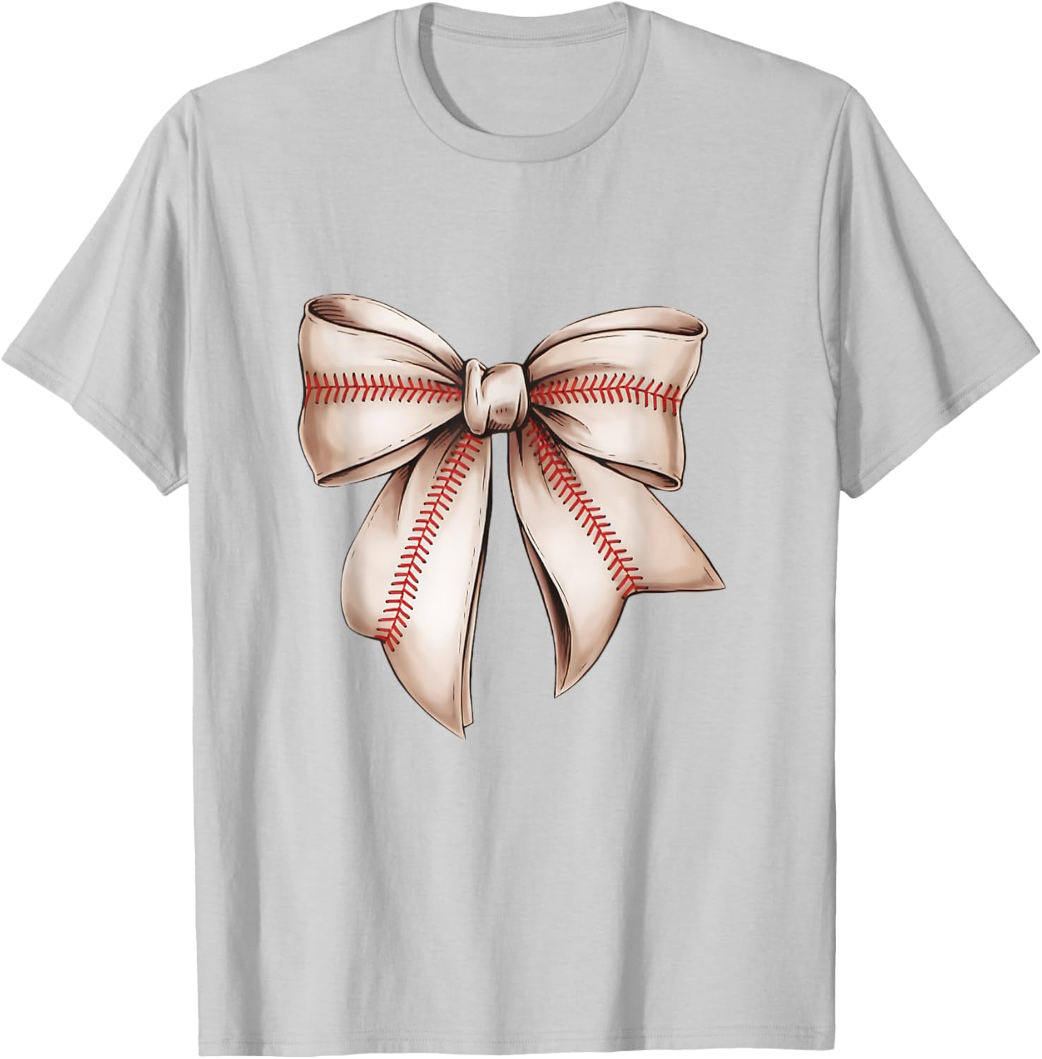 Retro Baseball Bow T-Shirt for Sports Lovers, Fun Sublimation Design - 9