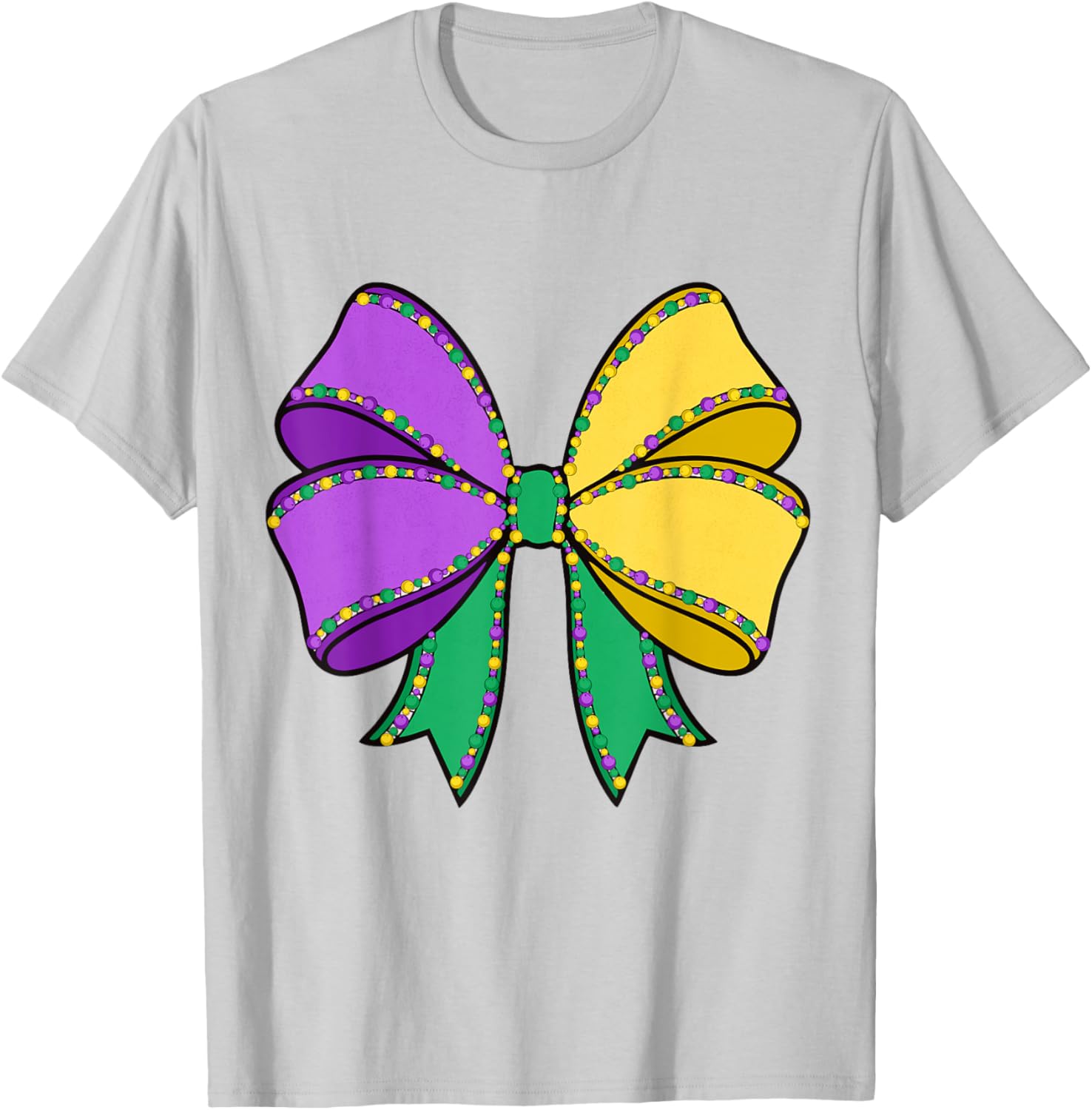 Coquette Bow Mardi Gras T-Shirt for New Orleans Carnival Festivities - 21
