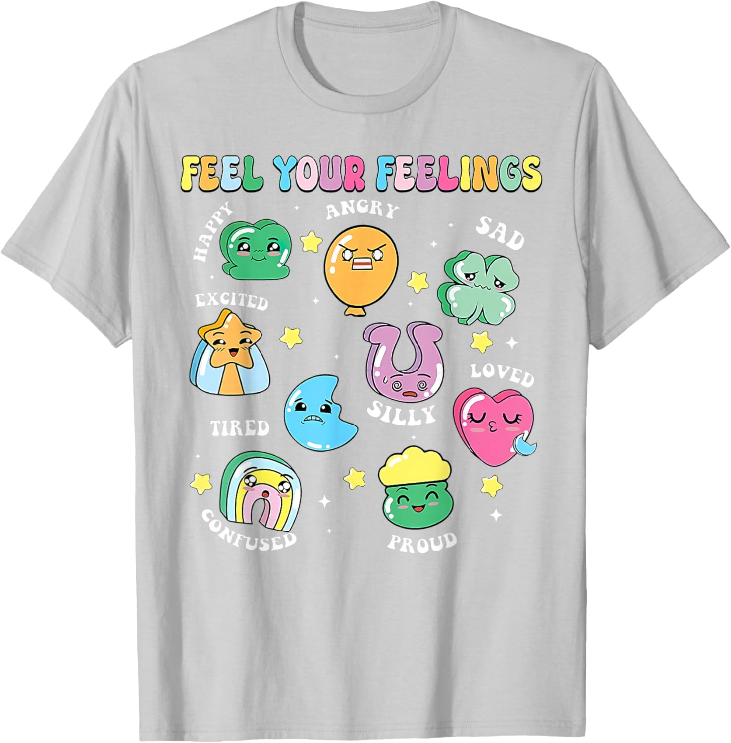 St Patricks Day Feels Your Feelings Teacher T-Shirt for School Counselors - 1