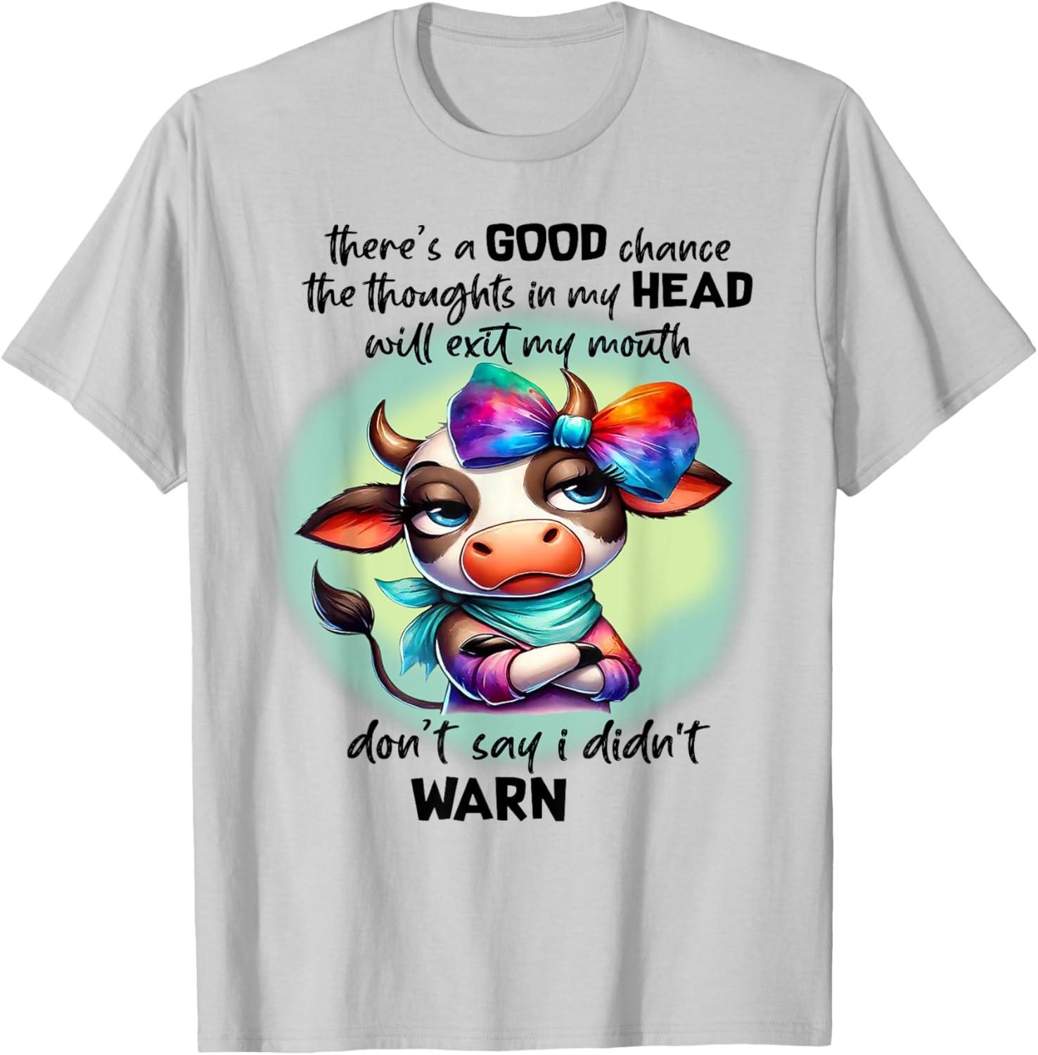 Funny Thoughts Exit Mouth T-Shirt for Casual Wear and Gifts - 1