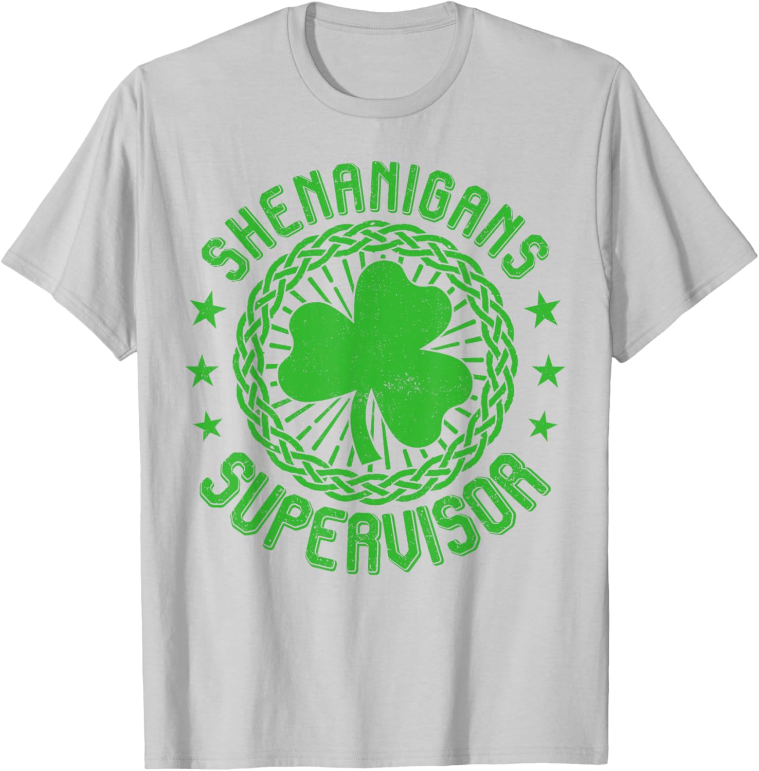Shenanigans Supervisor Shamrock St Patricks Day T-Shirt for Fun Celebrations - 17