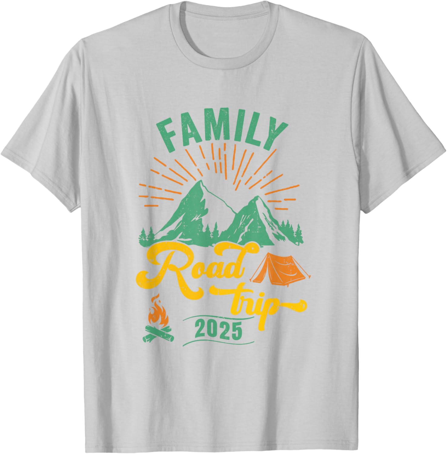 Family Road Trip Camping T-Shirt 2025 Adventure Vacation Gear - 8