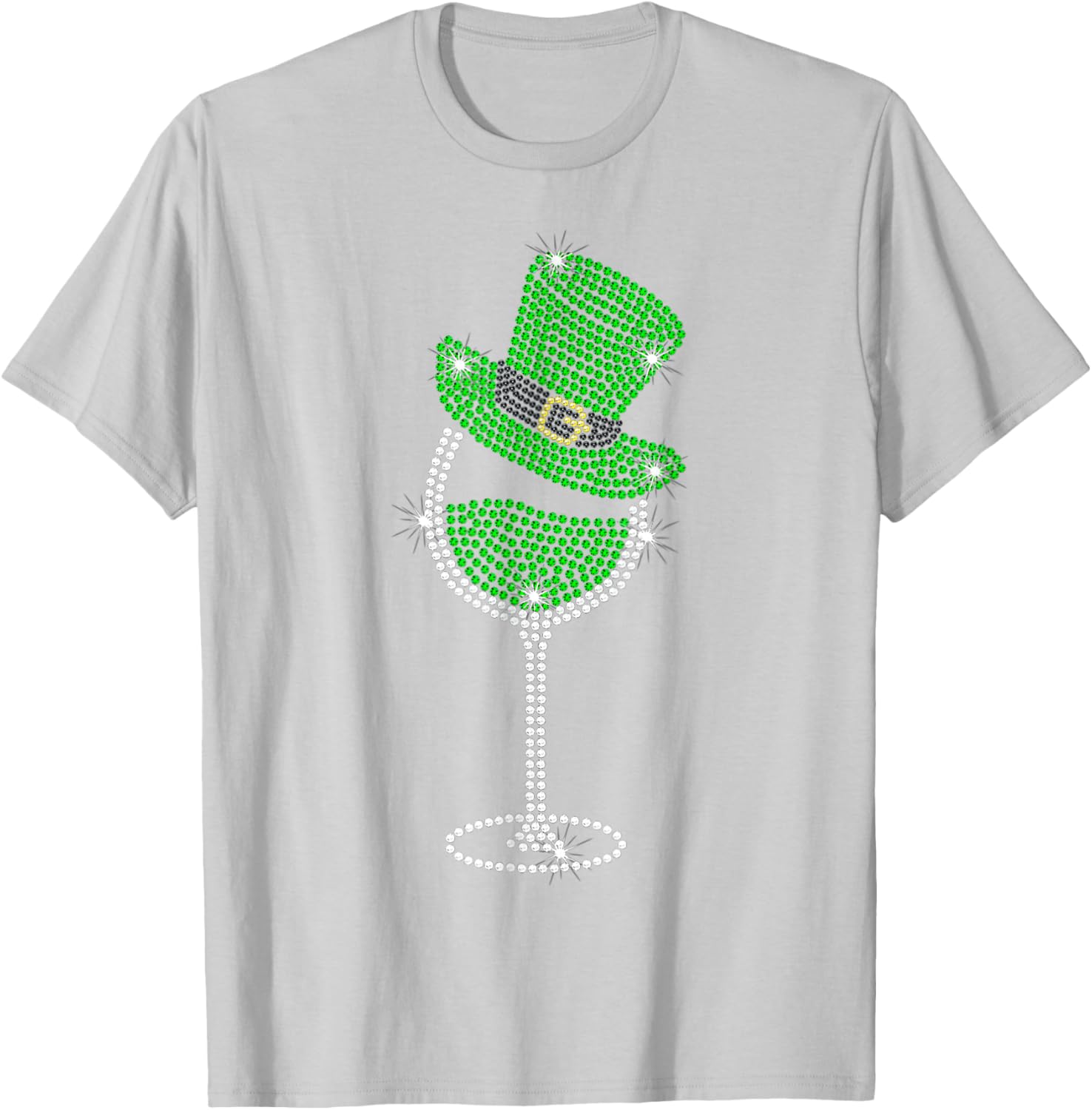 St Patrick's Day Shamrock Wine T-Shirt for Men and Women Celebrate in Style - 8