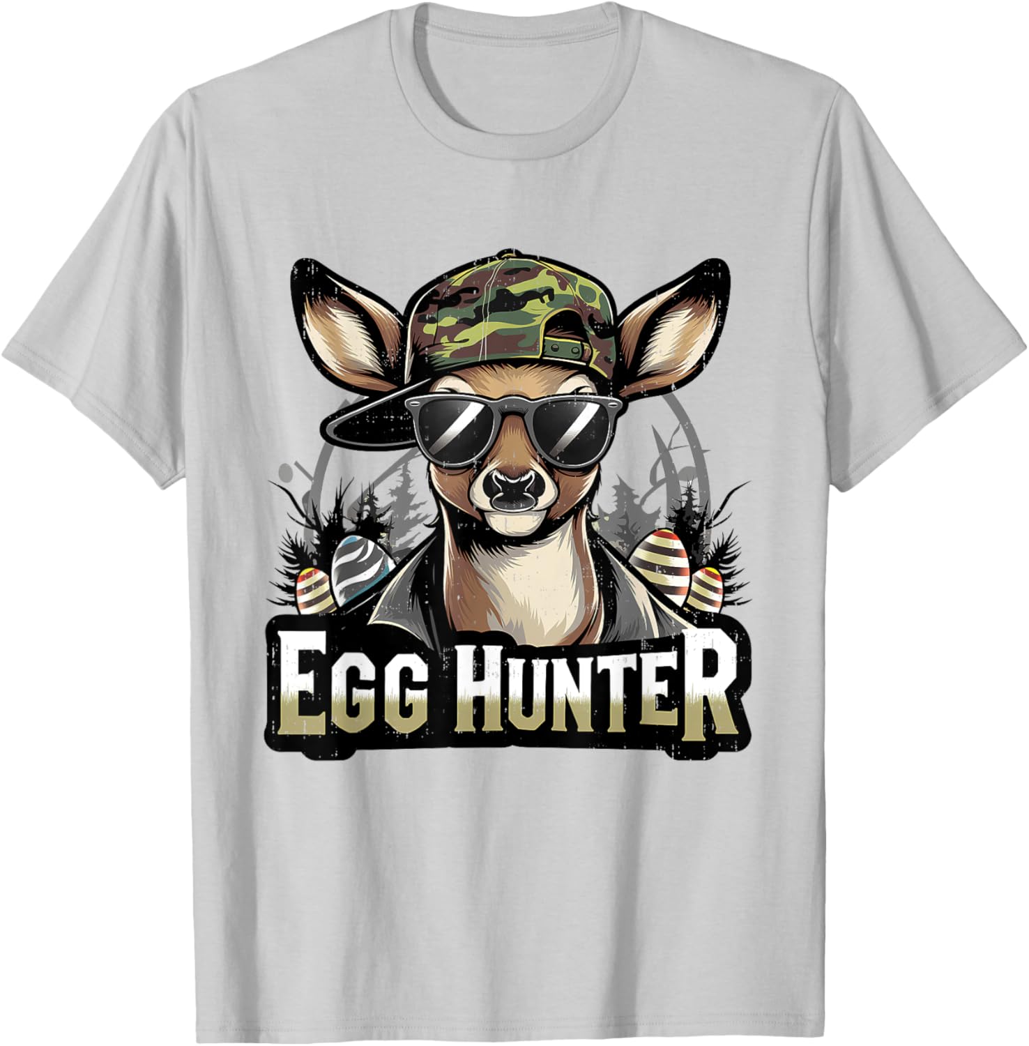 Funny Camo Easter Egg Hunter T-Shirt for Kids - Perfect for Boys and Girls - 11
