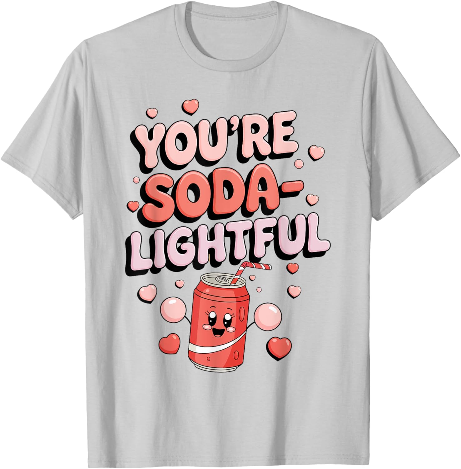 You're Soda-Lightful Valentine's Day T-Shirt for Sweet Celebrations - 2