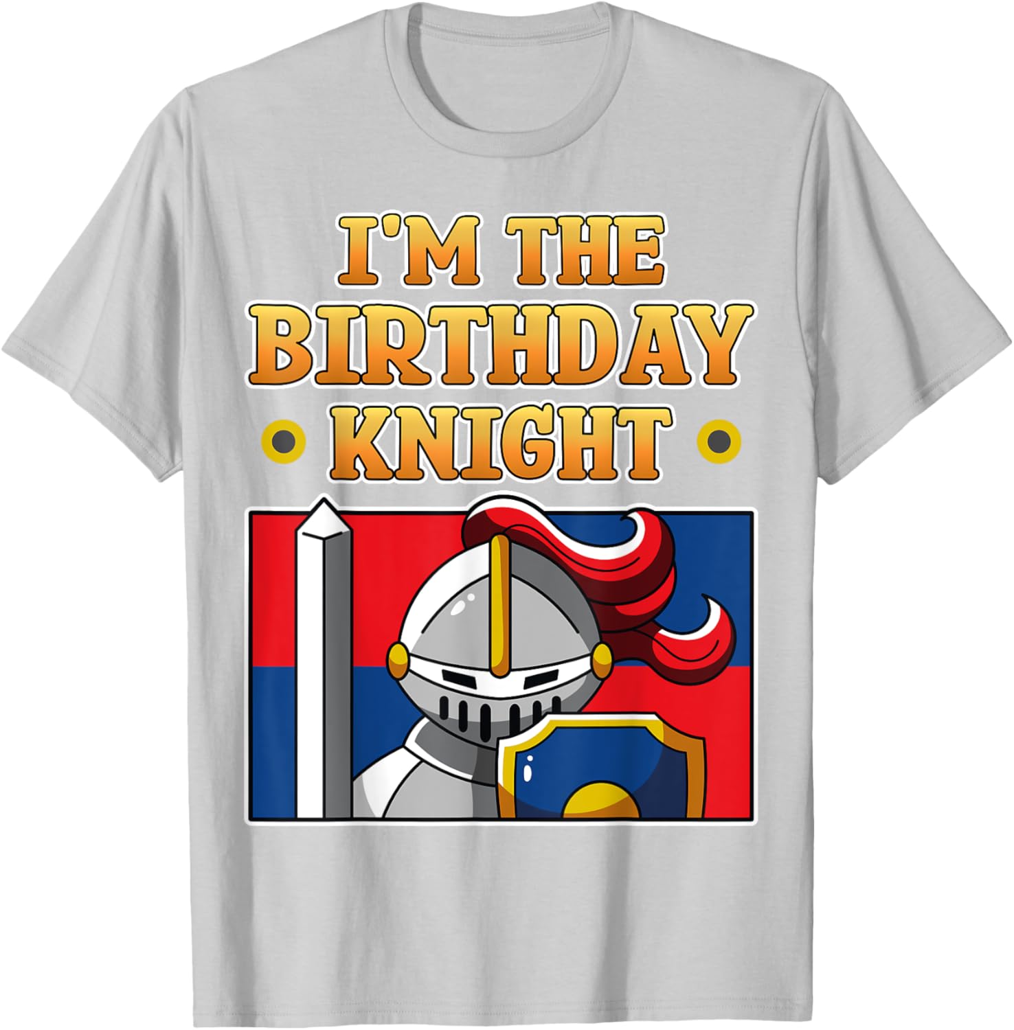 I'm The Birthday Knight Kids Medieval Armor T-Shirt for Fun Parties - 1