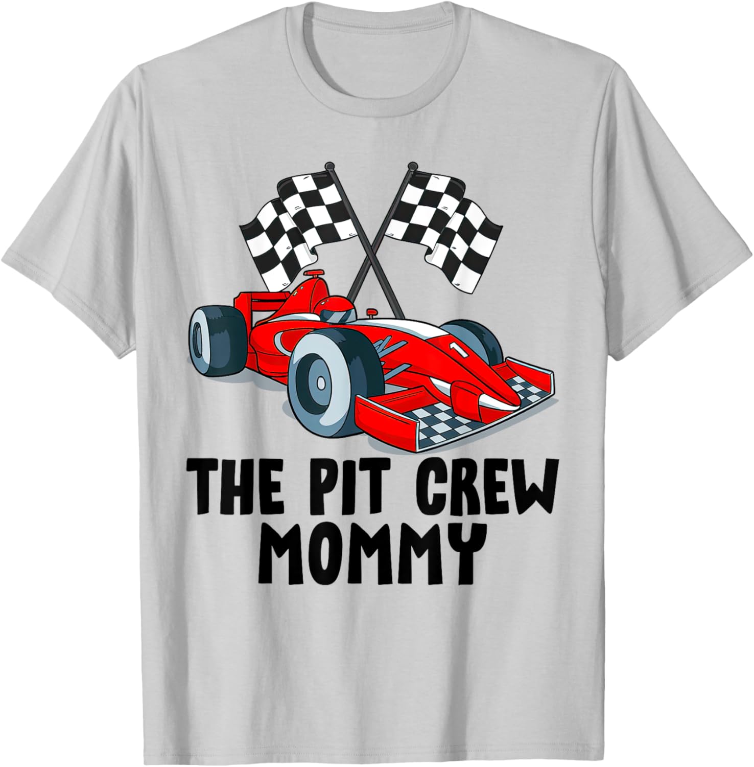 Mommy Pit Crew Racing Family T-Shirt for Kids Birthday Party Fun - 19