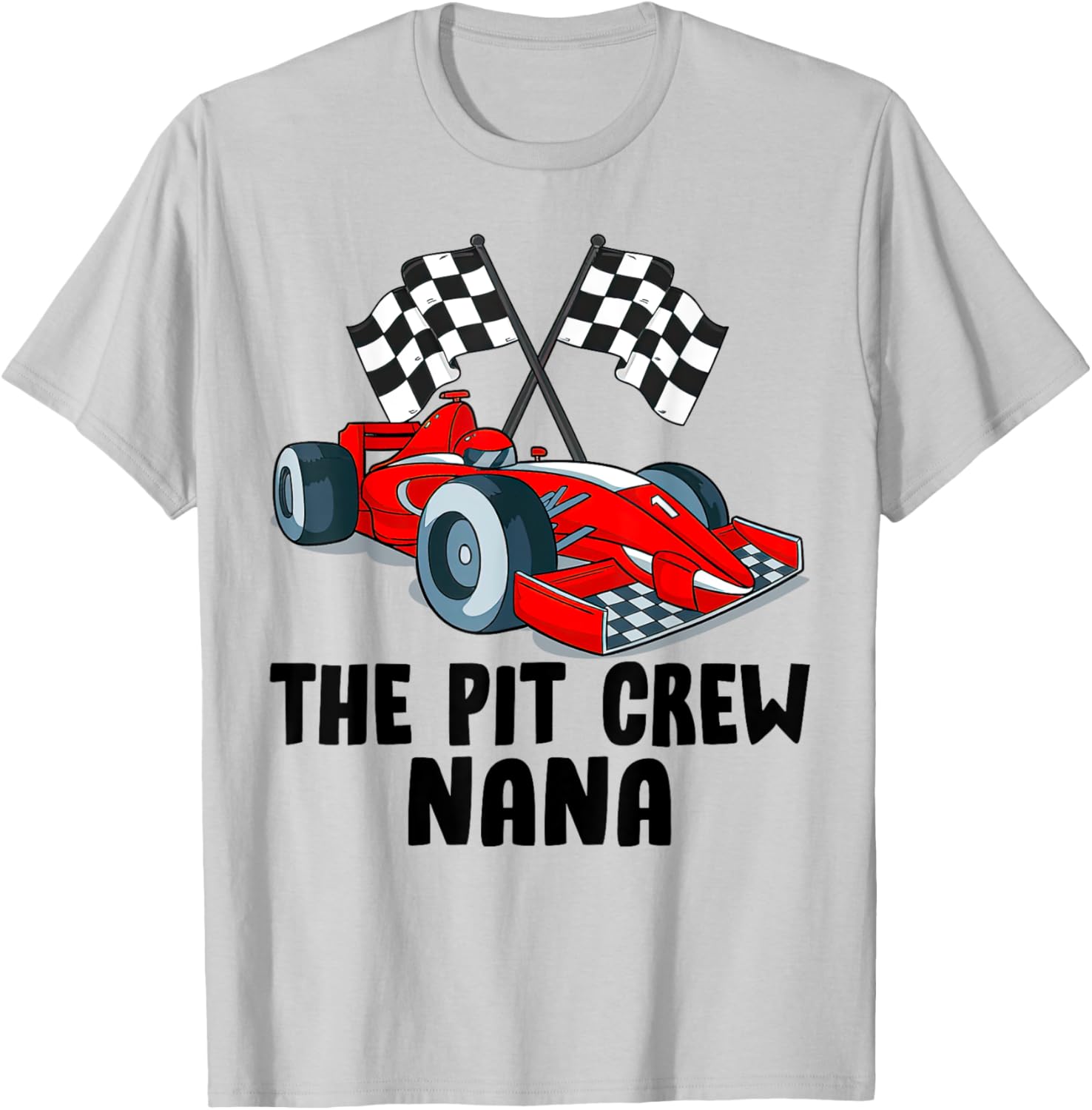 Nana Pit Crew Race Car Birthday Party Family T-Shirt for Racing Fans - 15