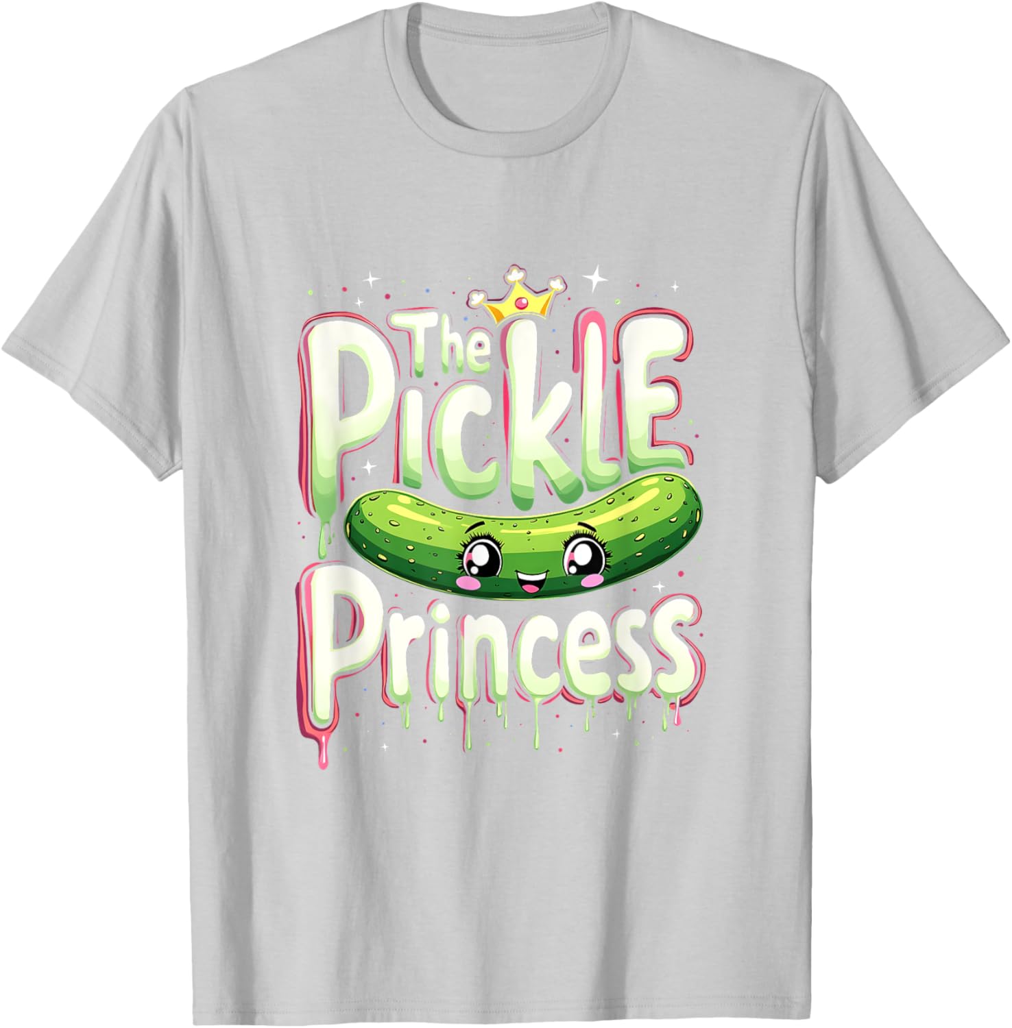 Cute Pickle Princess Ballet Fans T-Shirt for Pickle Lovers and Dancers - 17