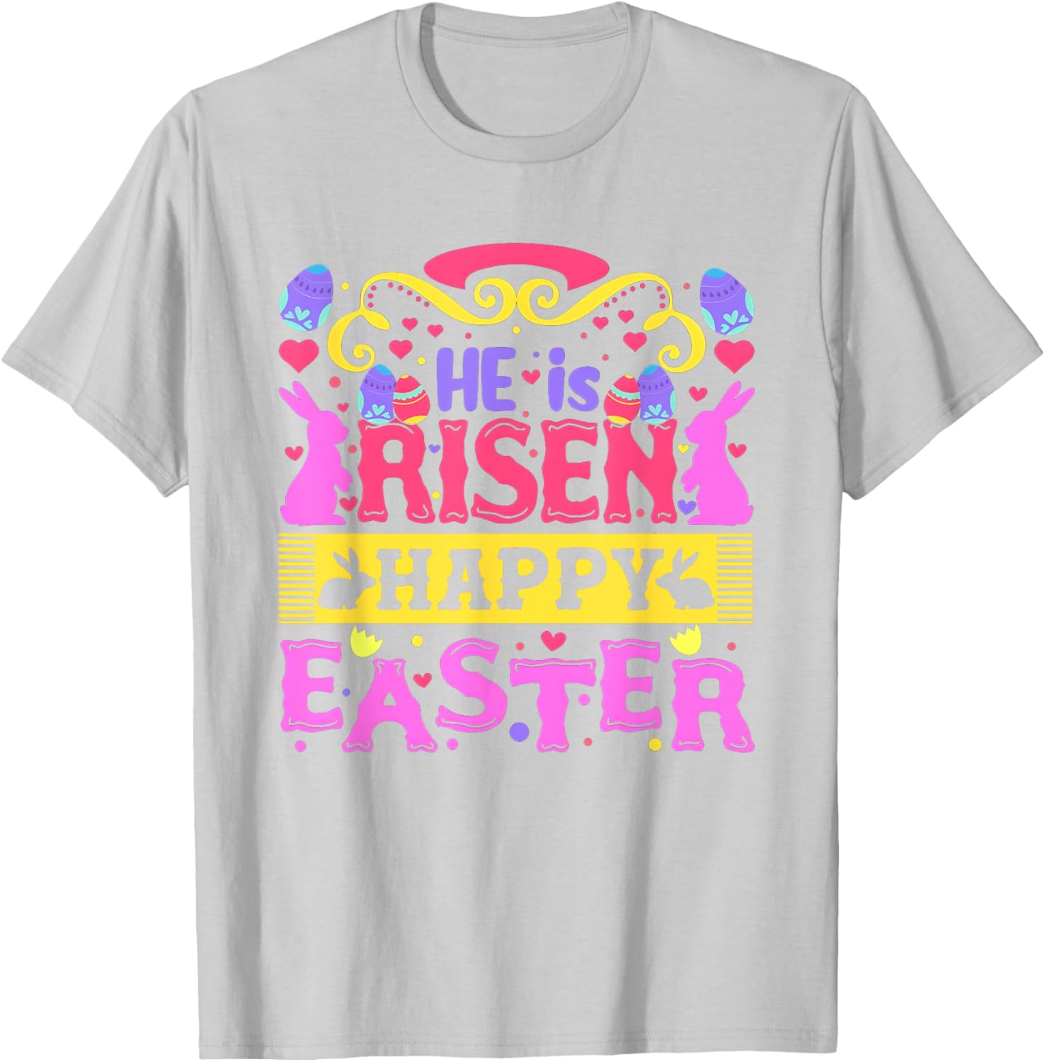 He Is Risen Happy Easter Women's T-Shirt for Joyful Celebrations - 9