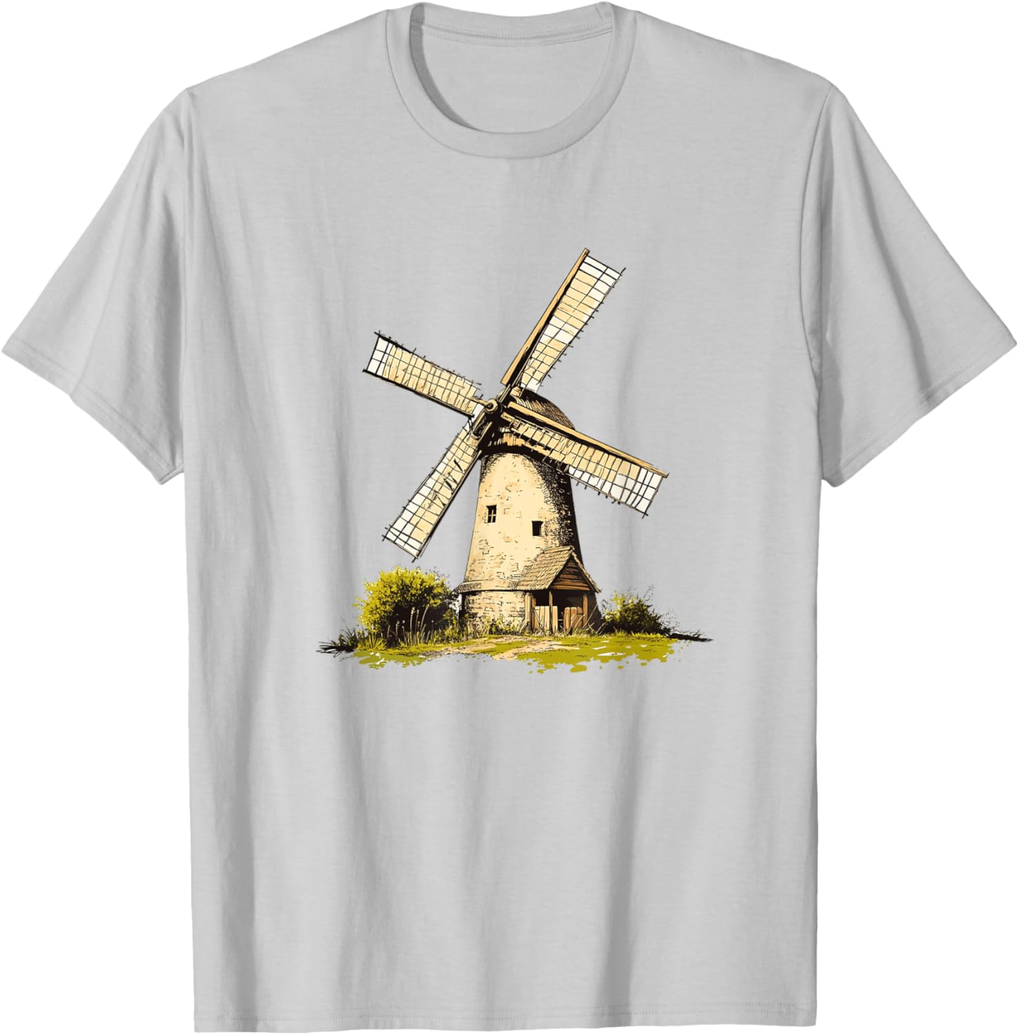 Rustic Old Windmill Vibes T-Shirt for Unique Costume Style - 20