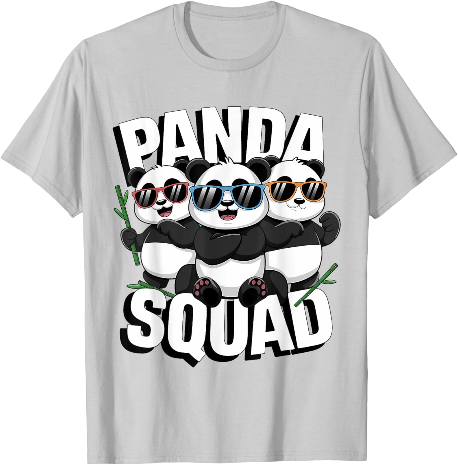 Panda Squad Family Matching T-Shirt for National Panda Day Fun - 3