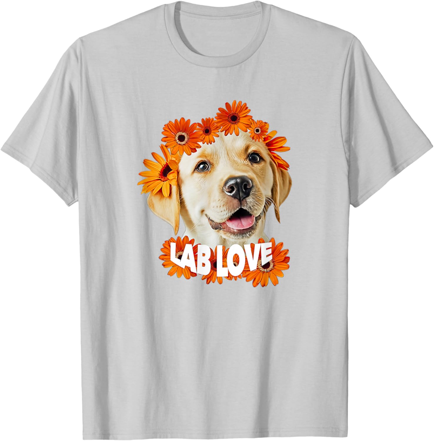 Yellow Labrador Love T-Shirt for Dog Moms and Dads - Daisy Puppy Design - 22