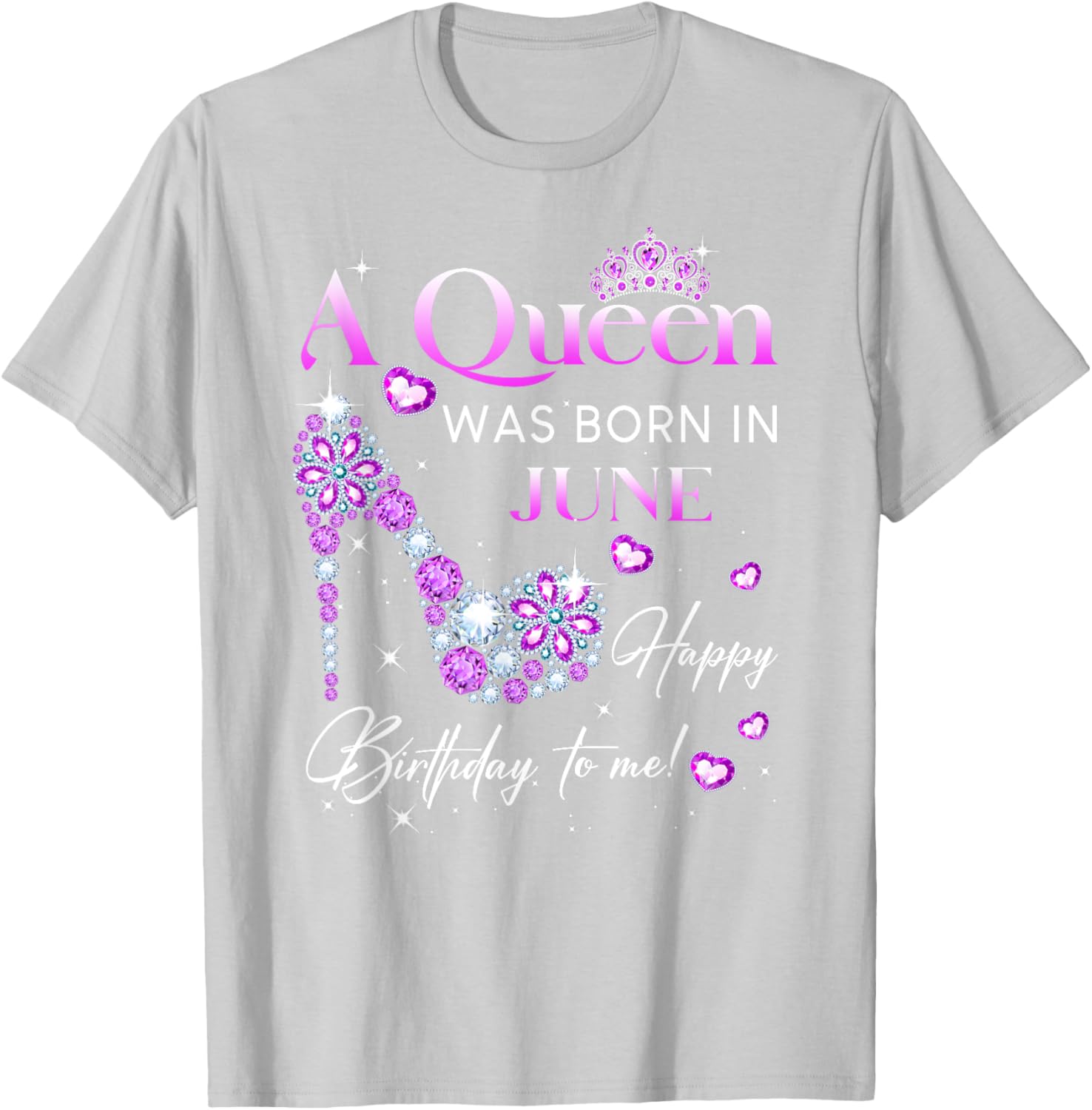 Queen Was Born In June T-Shirt for Women - Perfect Birthday Gift - 7