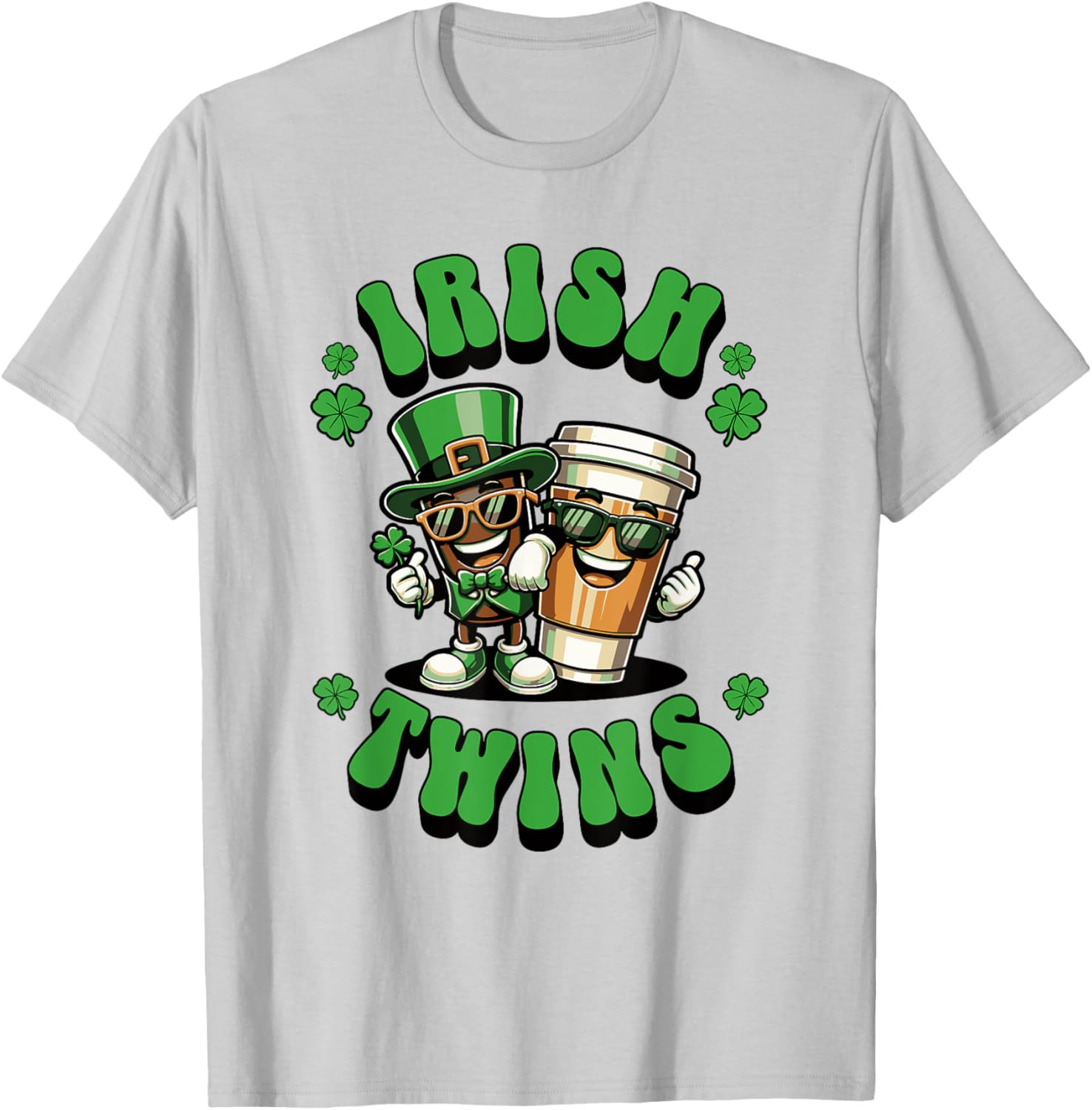 Funny Irish Twins Matching St. Patrick's Day T-Shirt for Kids - 19