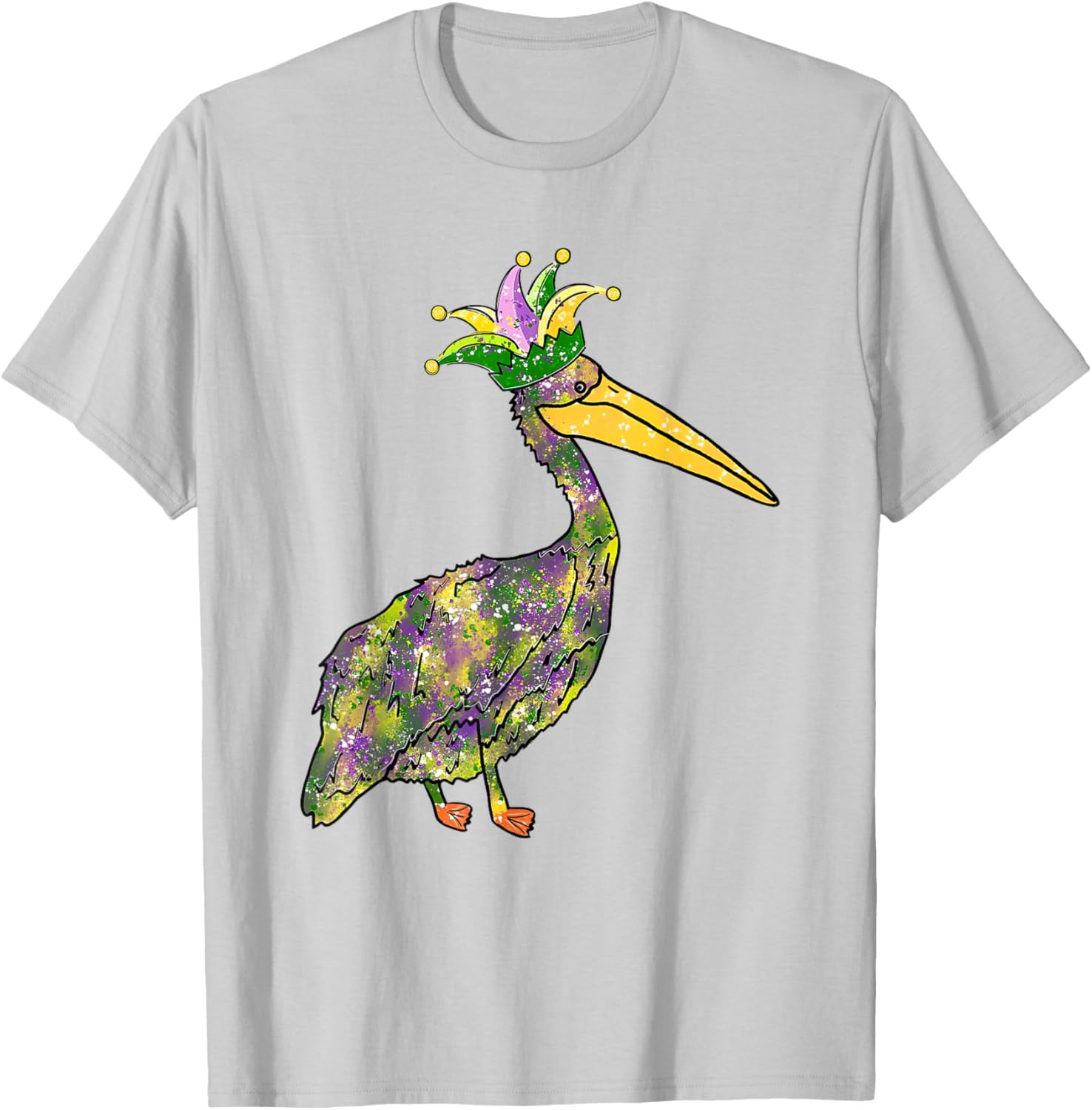 Pelican Mardi Gras Women's Carnival Lover T-Shirt Fun Festive Style - 21