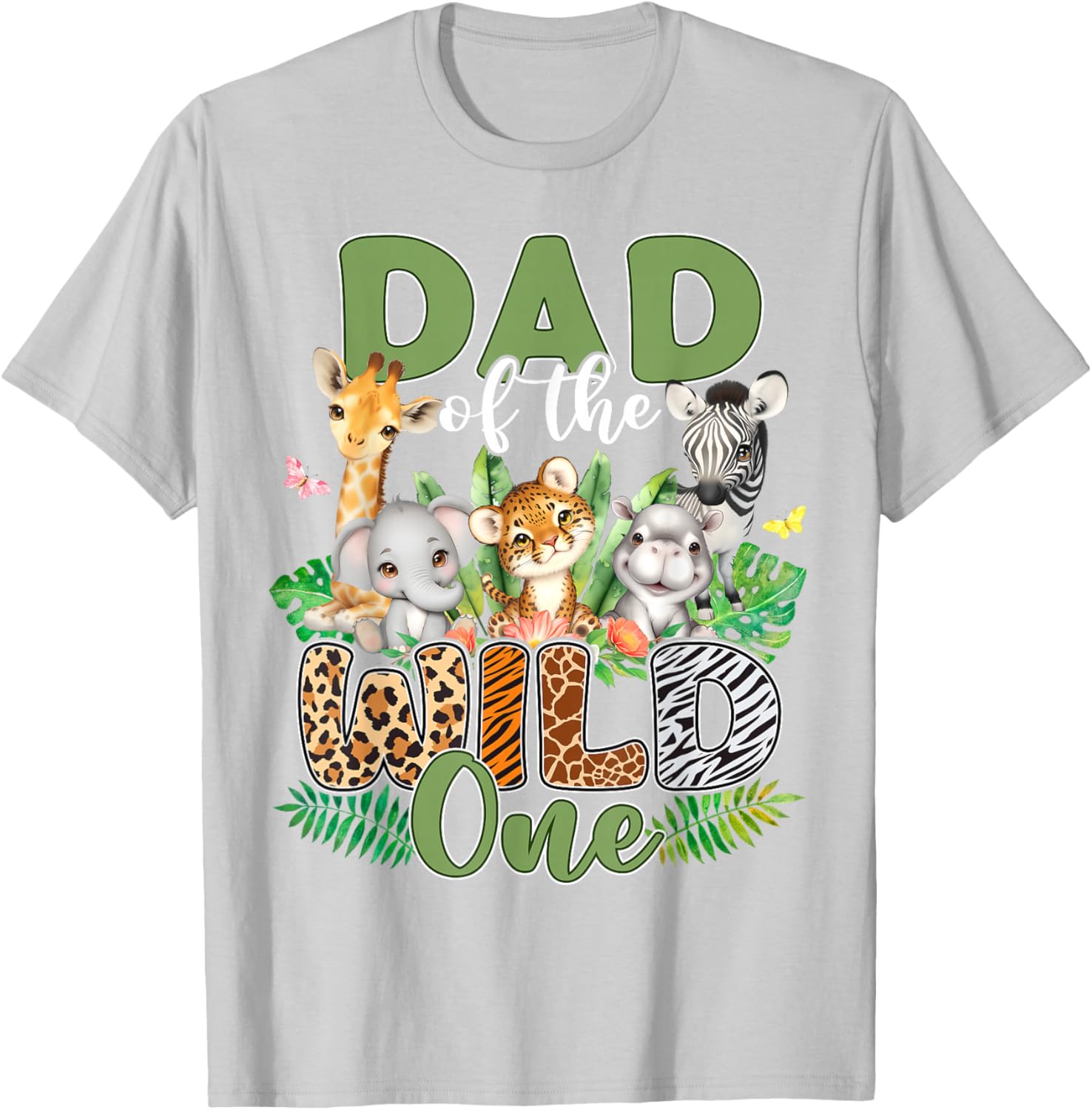 Dad Of The Wild One Safari Family Matching T-Shirt for 1st Birthday - 8